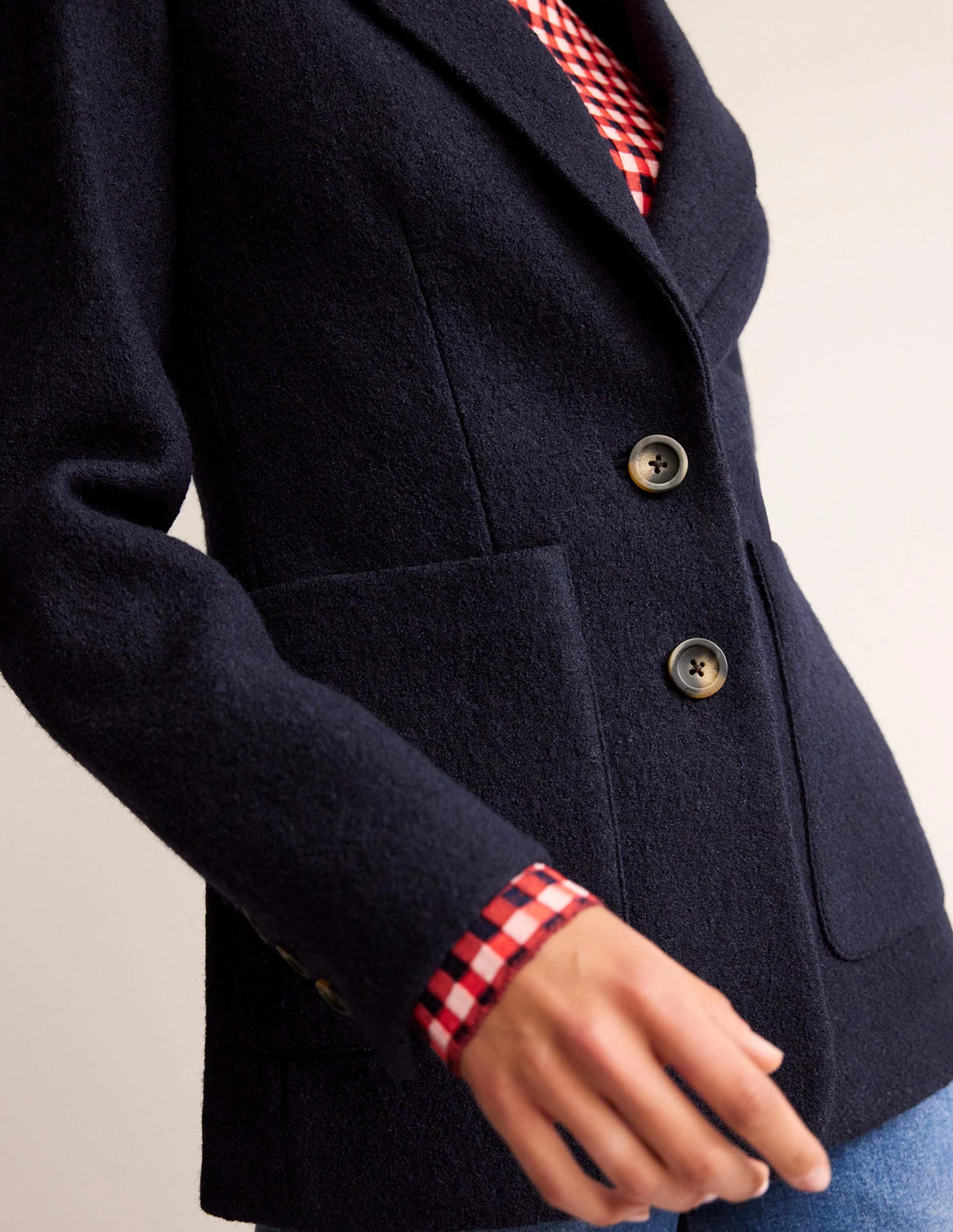 Der Marylebone Blazer mit Struktur-Marineblau - Image 2