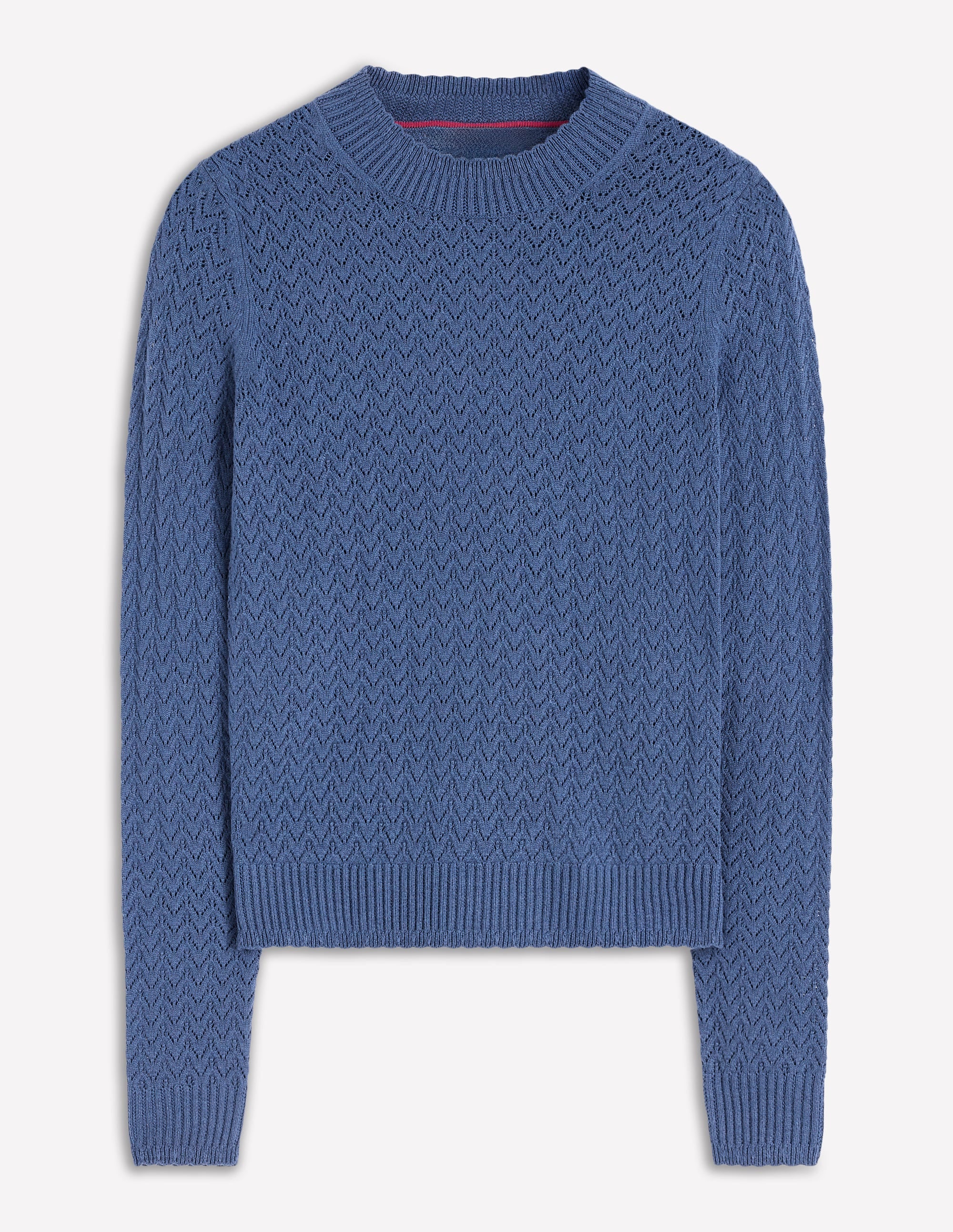 Diane Pointelle-Pullover-Denim-Blau - Image 5