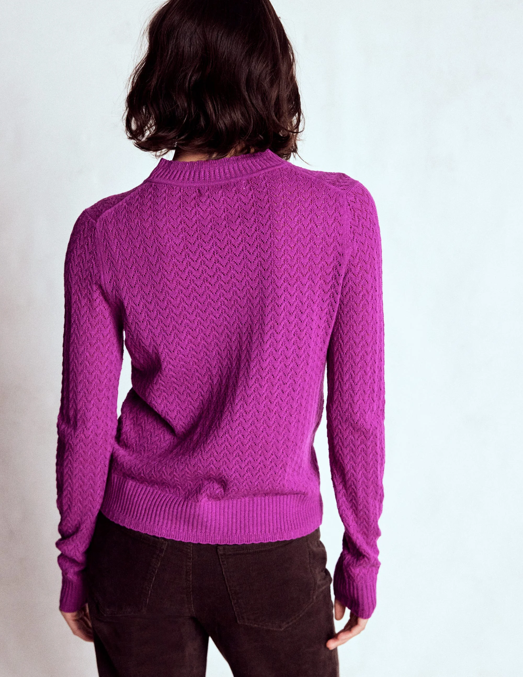 Diane Pointelle-Pullover-Königliches Lila - Image 3