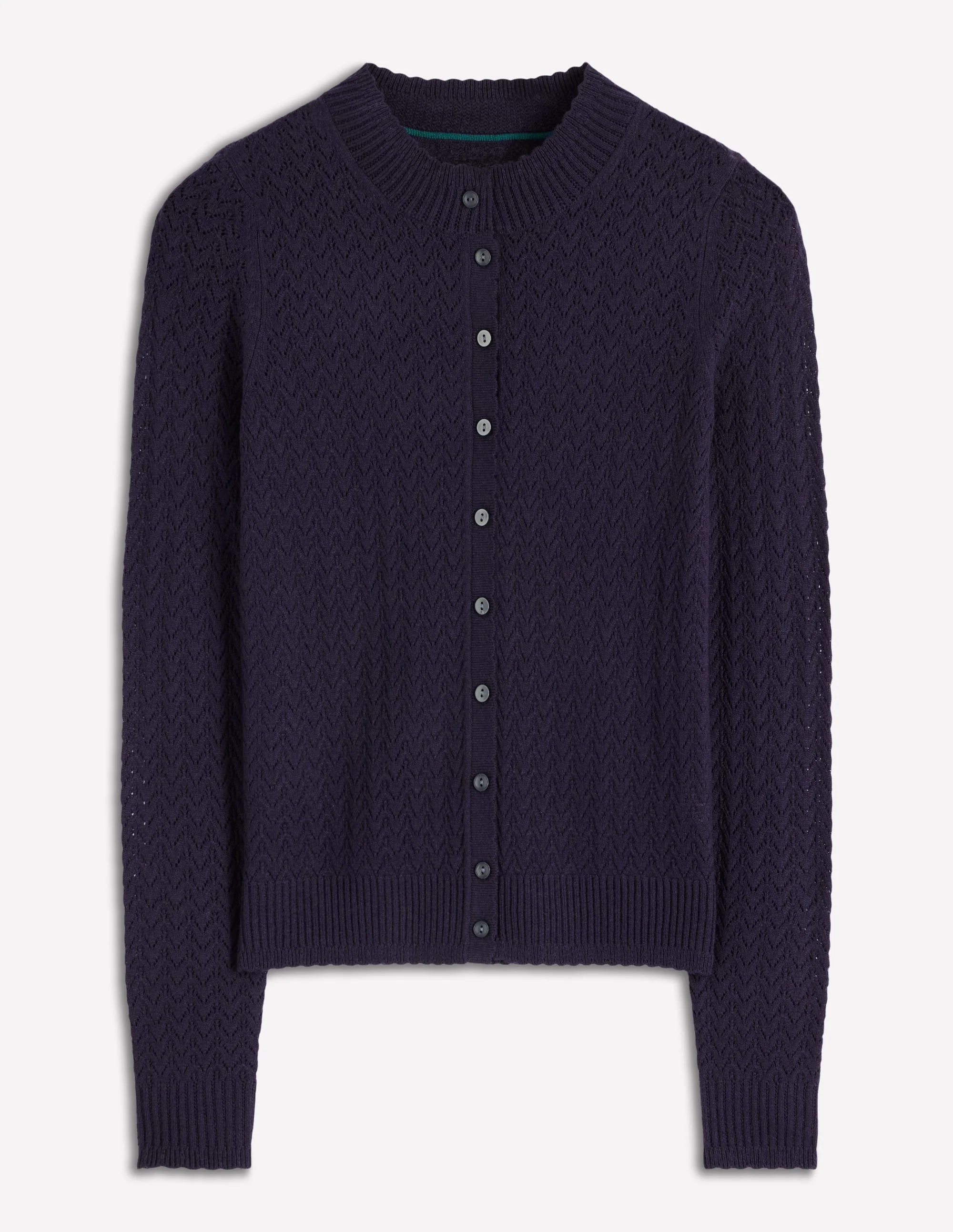 Diane Pointelle-Strickjacke-Marineblau - Image 6