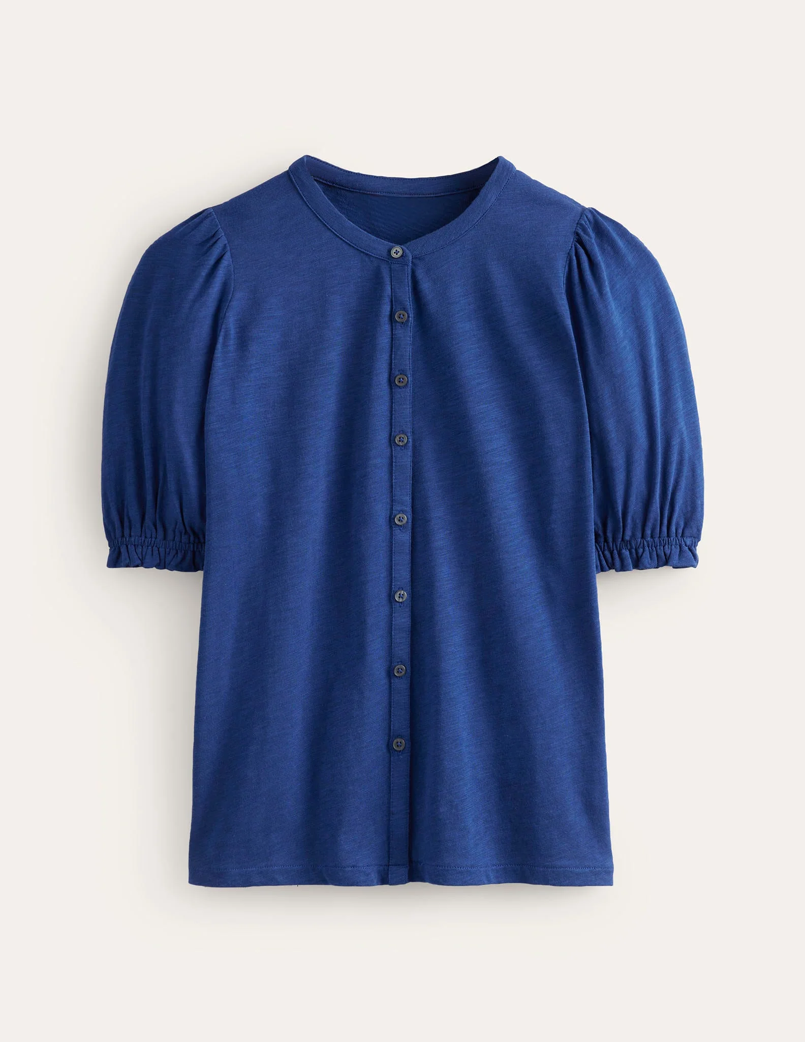 Dolly Jerseyhemd mit Puffärmeln-Marineblau Pfingstrose - Image 5