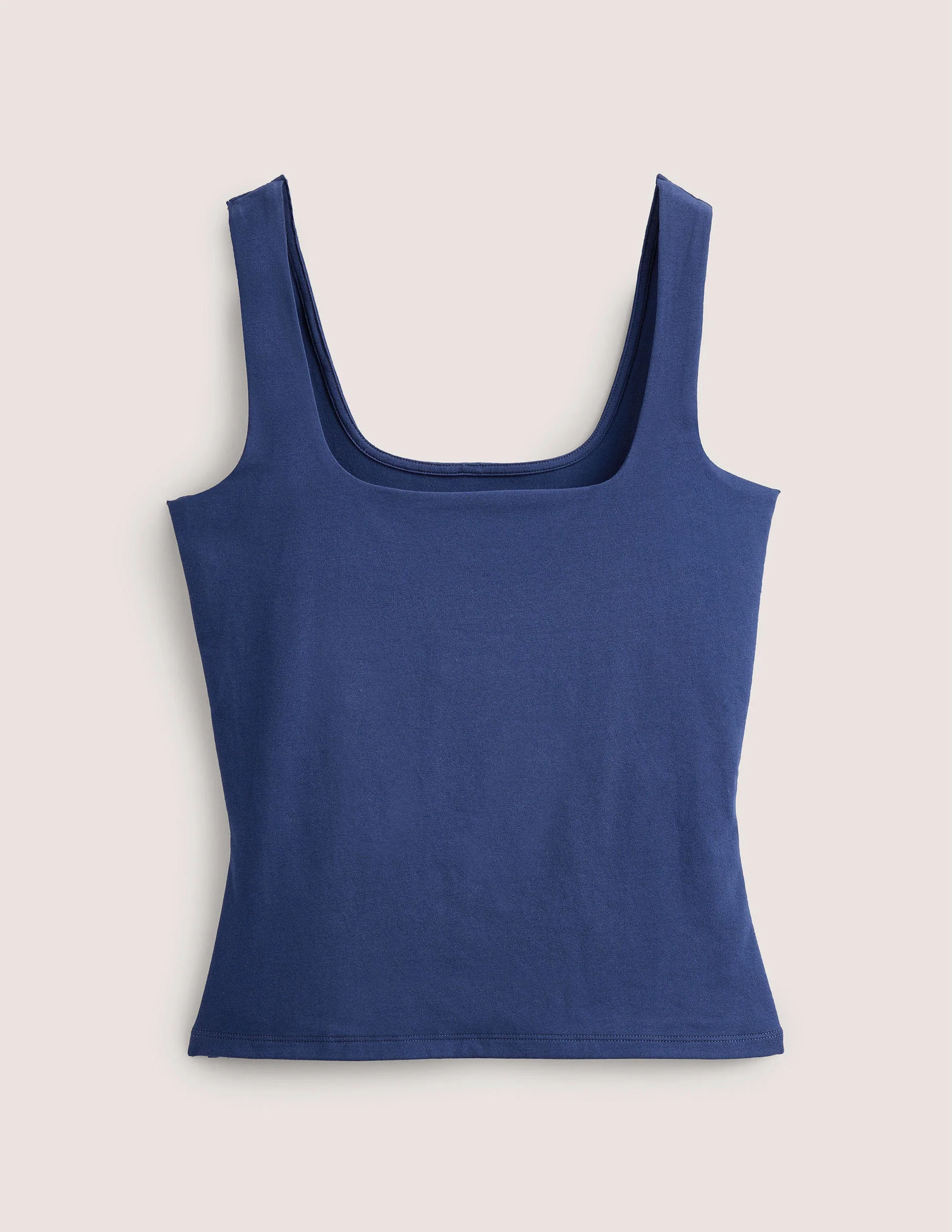 Doppellagiges Tanktop mit eckigem Ausschnitt-Berliner Blau - Image 6