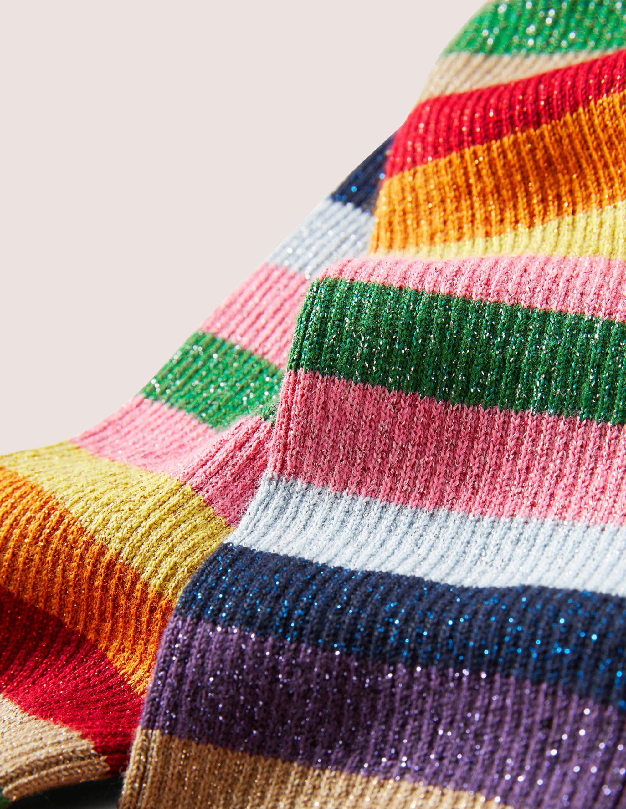 Dünner gestreifter Schal-Bunt, Regenbogen - Image 2