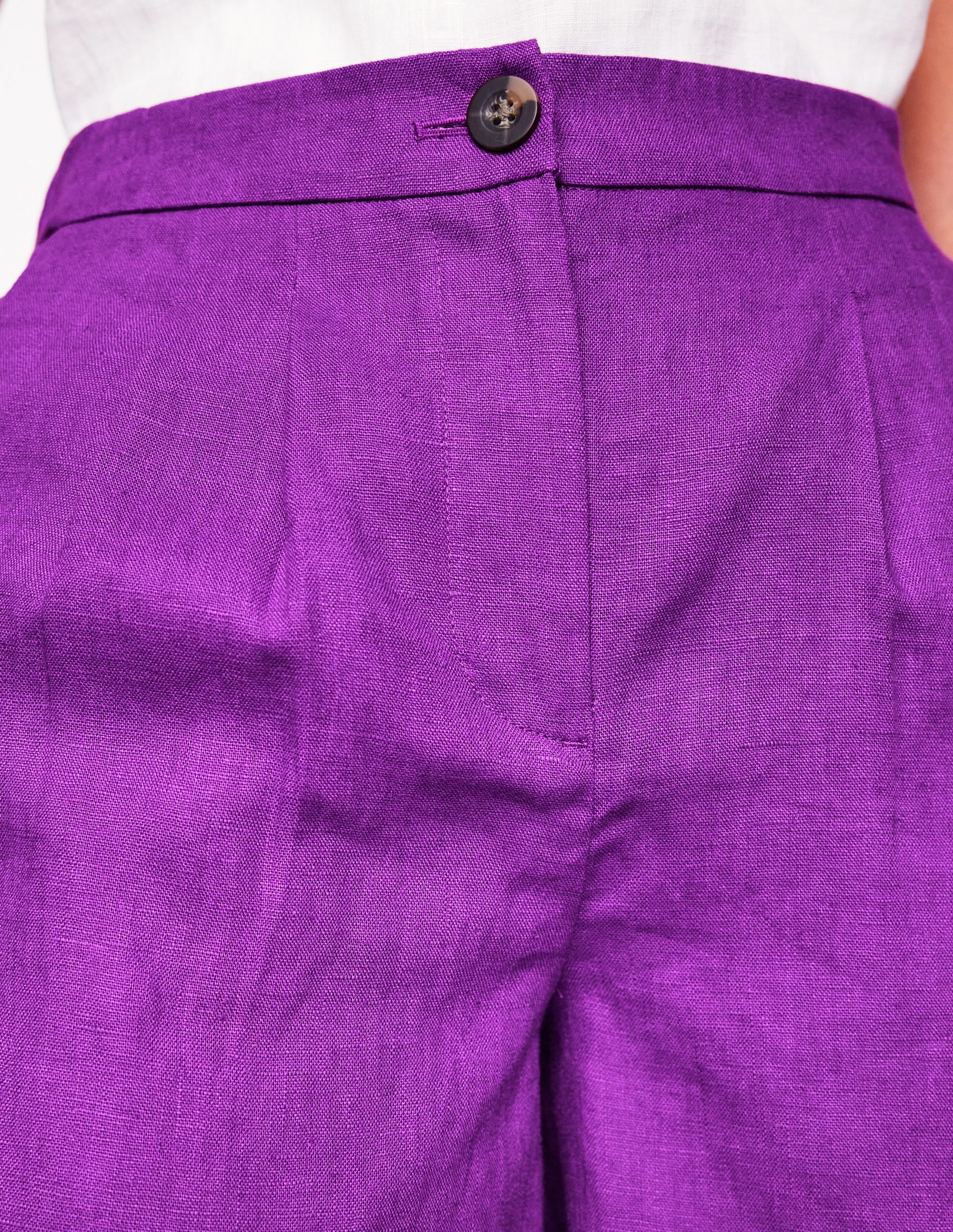 Dulwich Leinen-Shorts-Königsviolett - Image 2