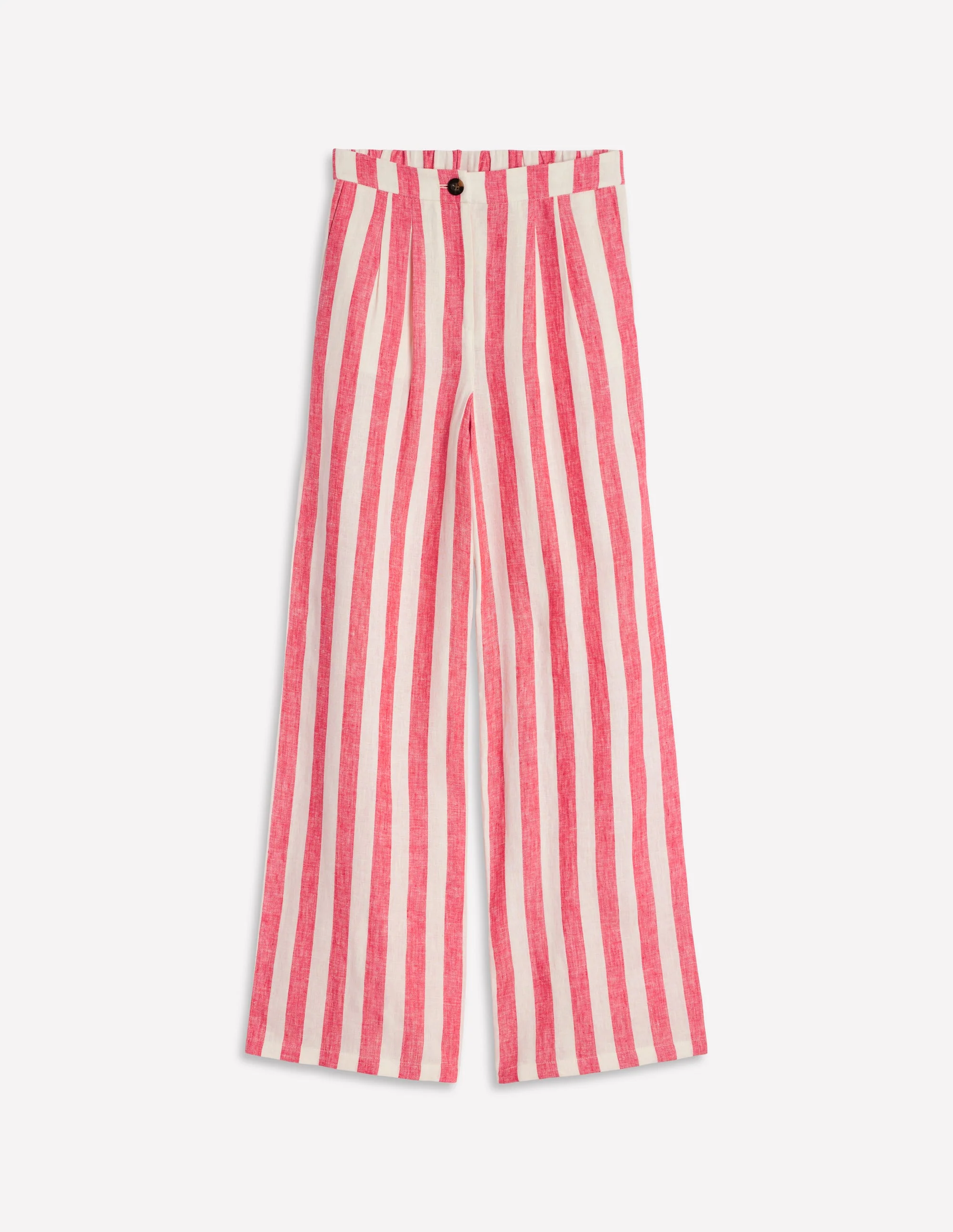 Dulwich Leinenhose-Erdbeerkuchenrot Streifen - Image 7