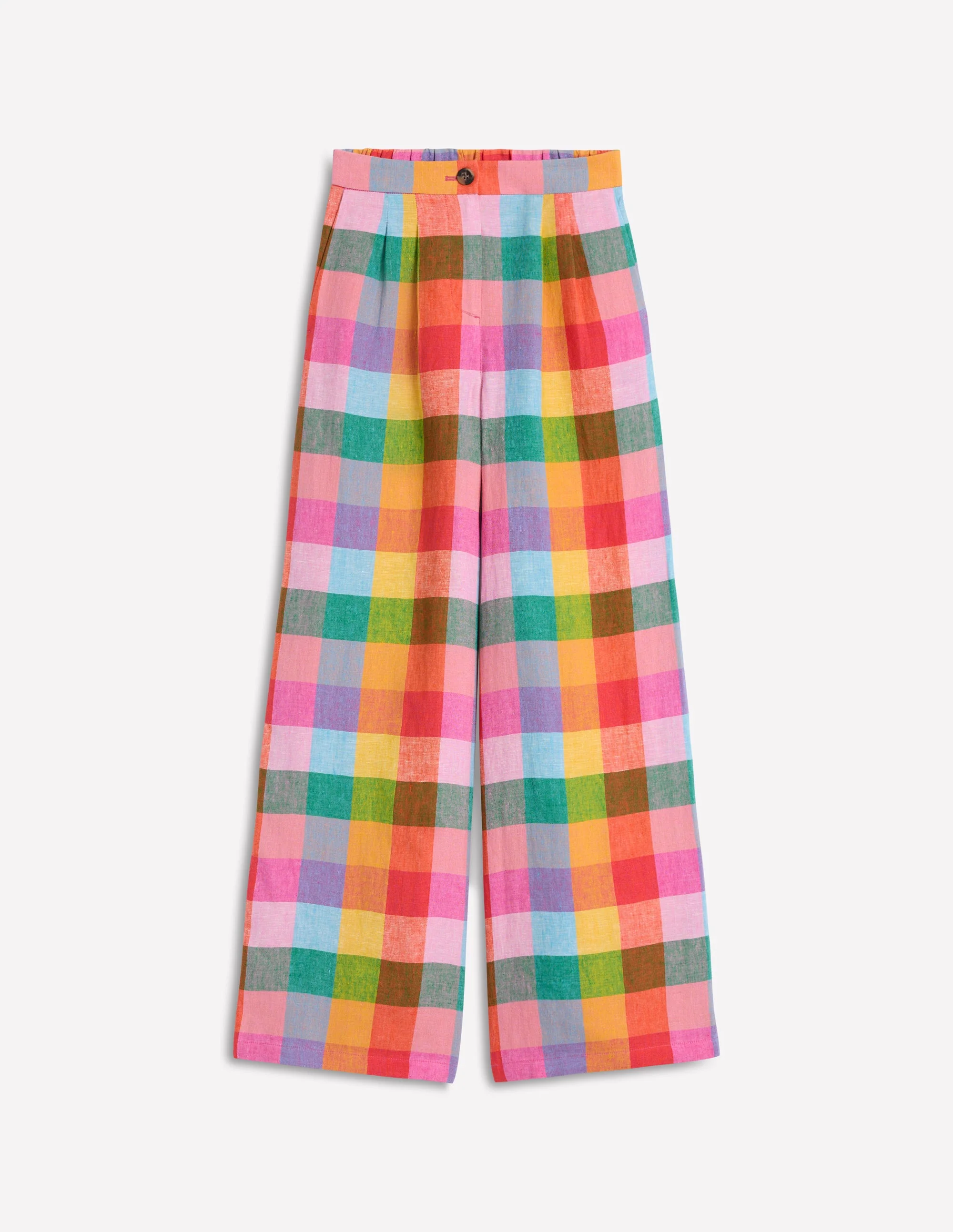 Dulwich Leinenhose-Regenbogen Bunt Vichykaro - Image 10