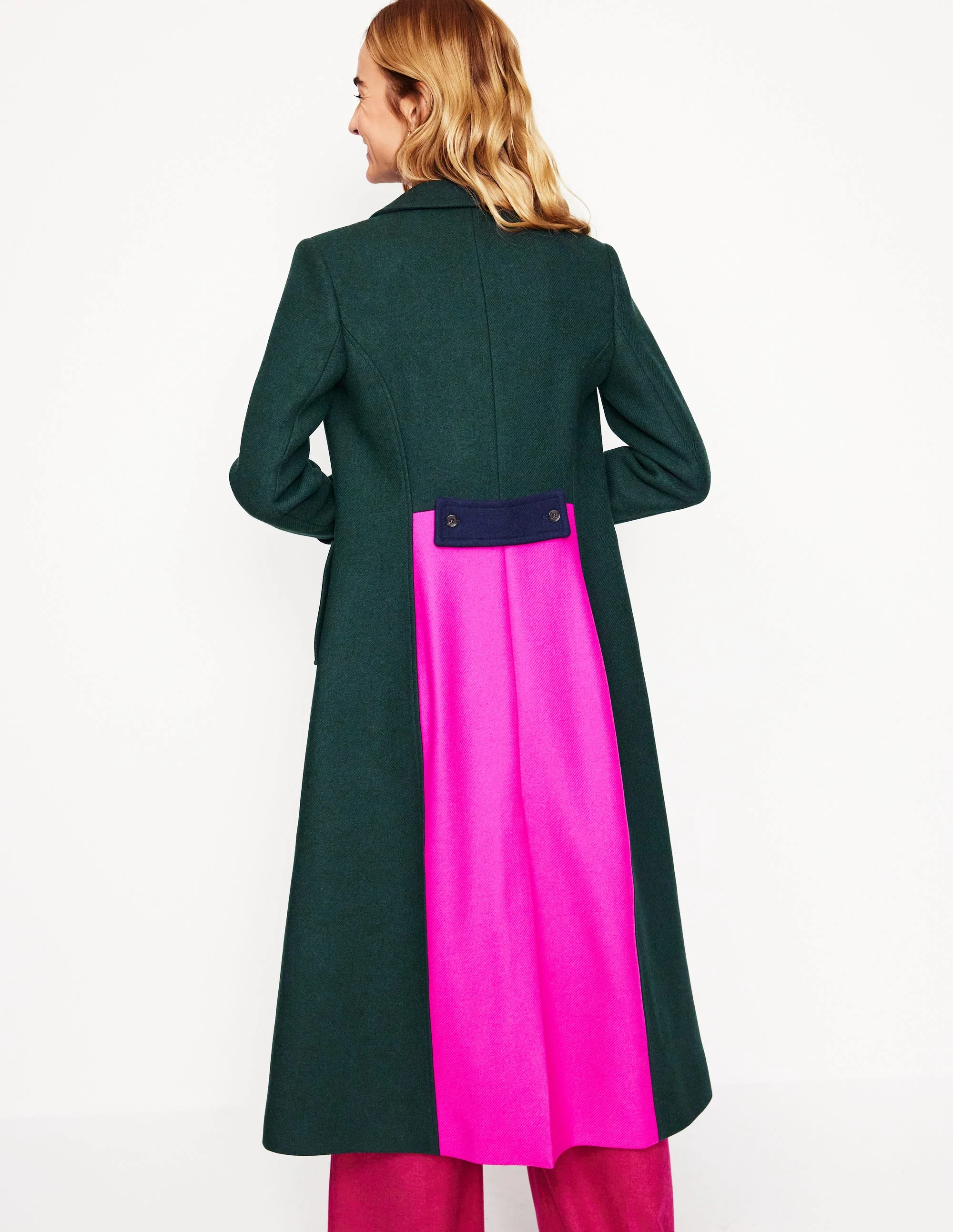 Durham Midi-Mantel-Peach Sorbet Poppy Ditsy - Image 3