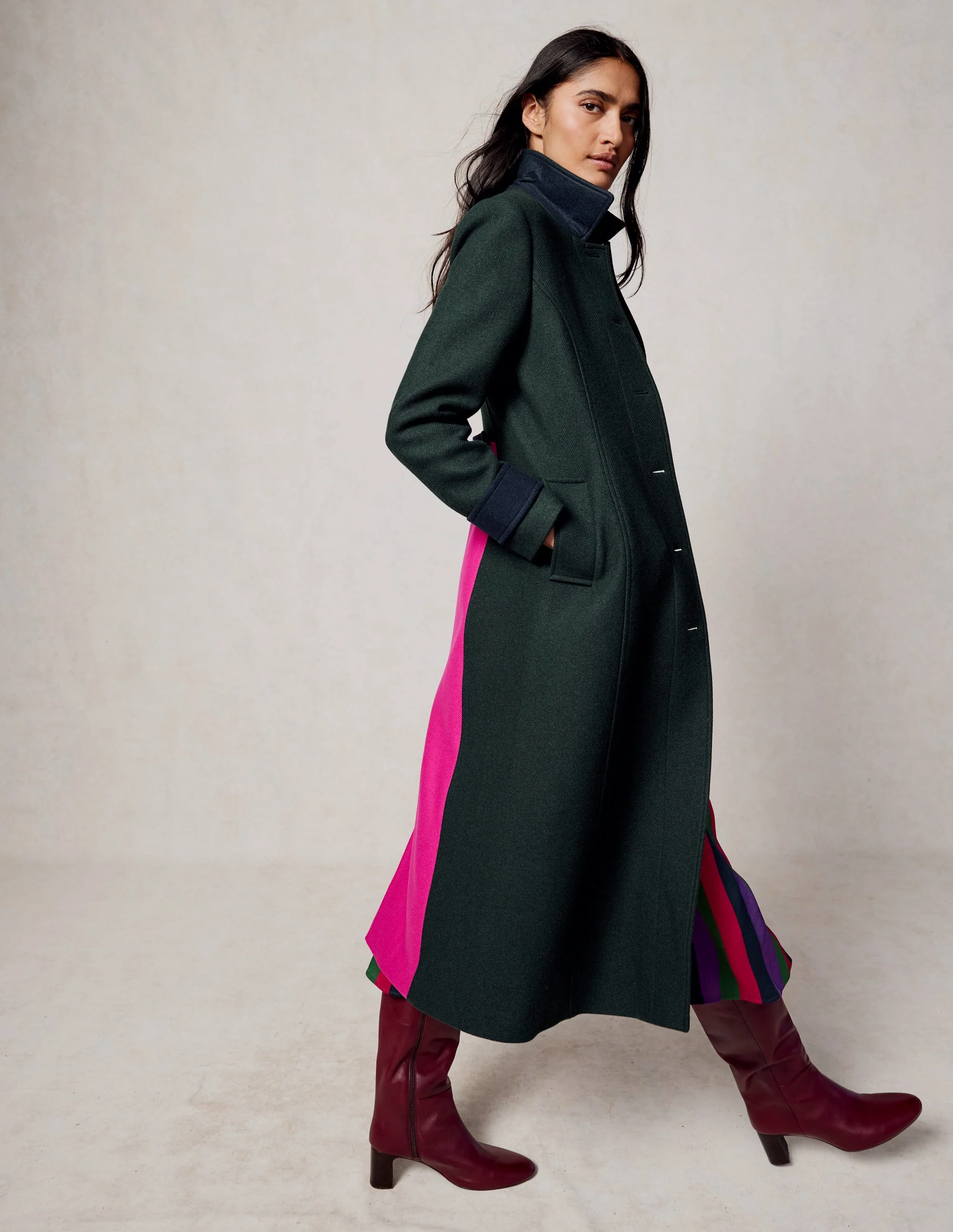 Durham Midi-Mantel-Peach Sorbet Poppy Ditsy - Image 7