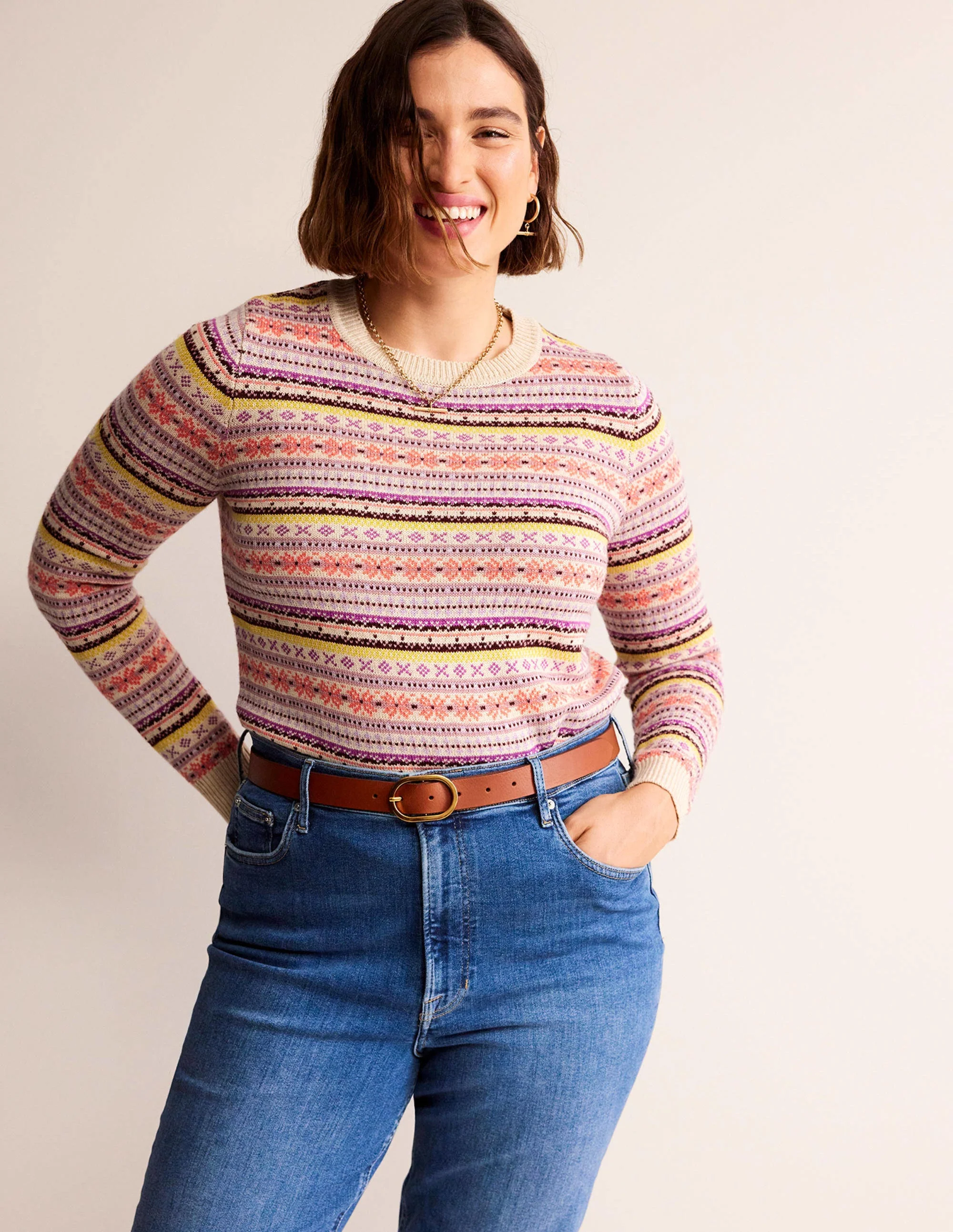 Edie Fair-Isle-Pullover-Kreiderosa Fair-Isle - Image 5