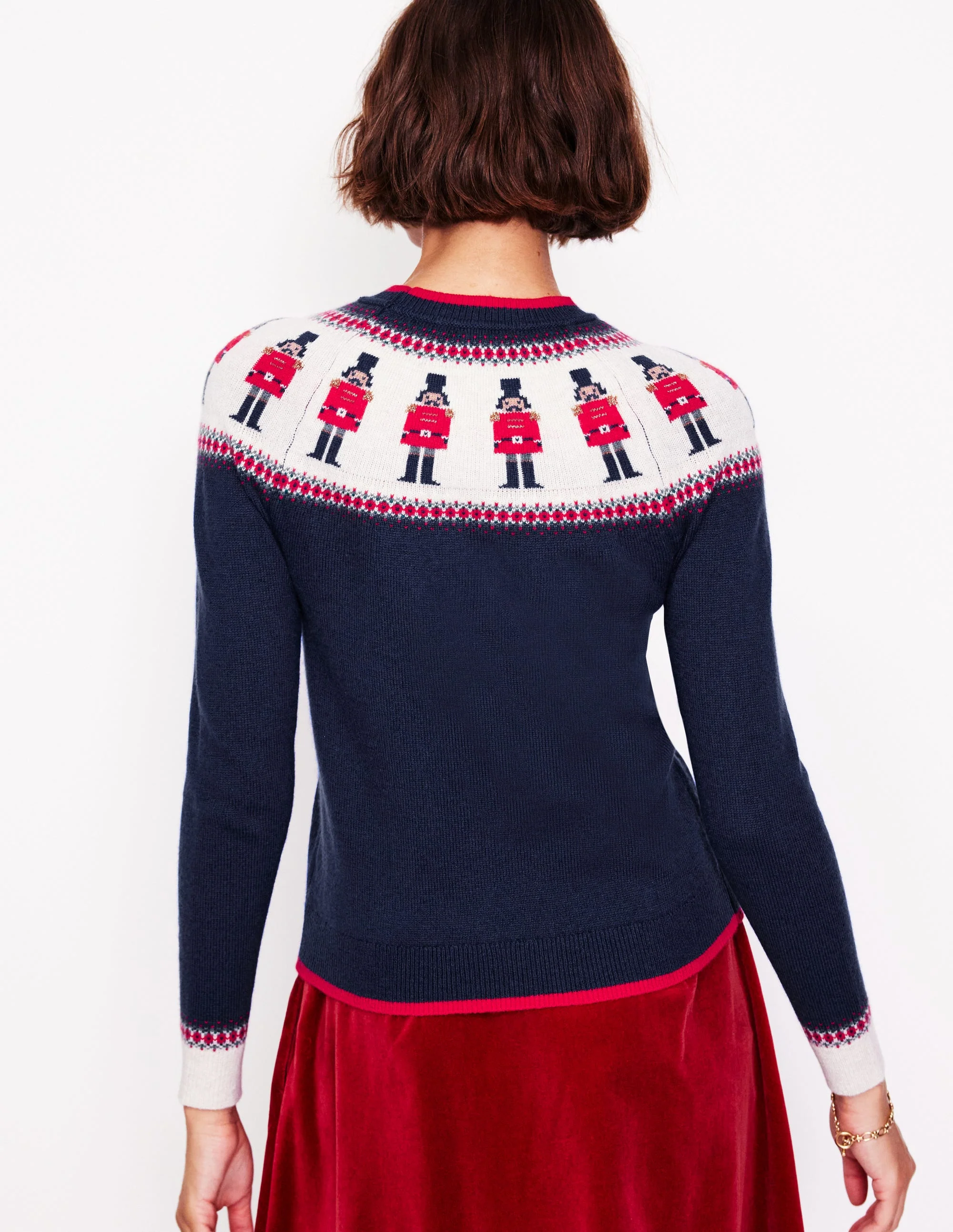 Edie Fair-Isle-Pullover-Marineblau, Soldaten - Image 3