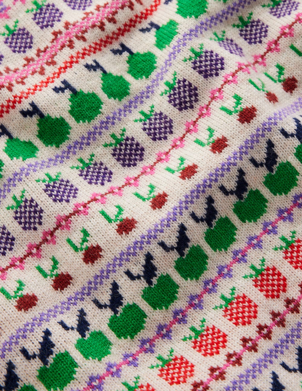 Edie Fair-Isle-Top-Beige Meliert, Obst - Image 7