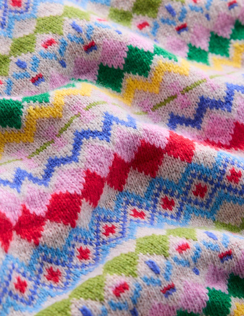 Edie Fair-Isle-Top-Haferbeige Melange, Bunt - Image 10