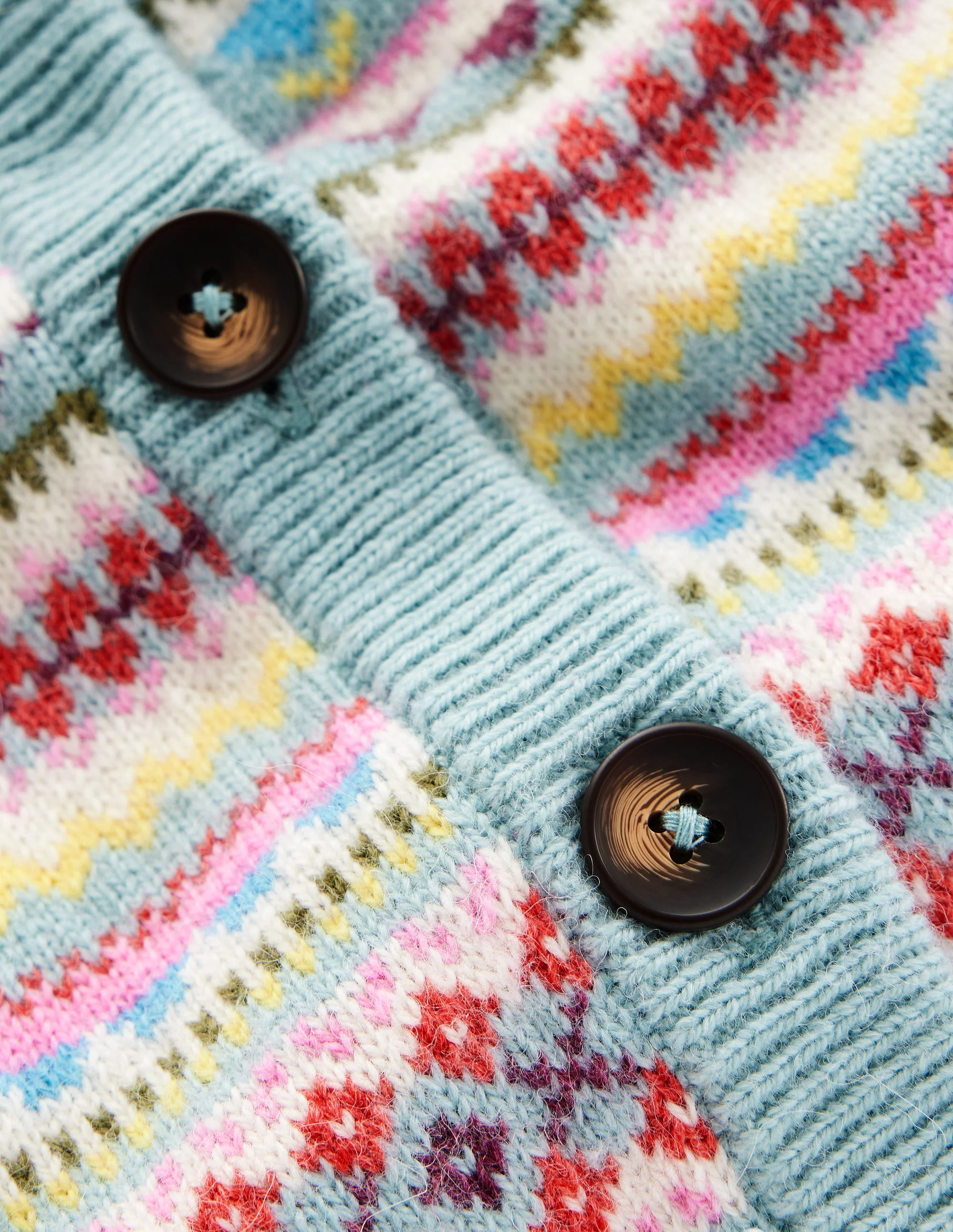 Edie Fair-Isle-Weste-Blau, Klassisches Fair-Isle-Design - Image 9