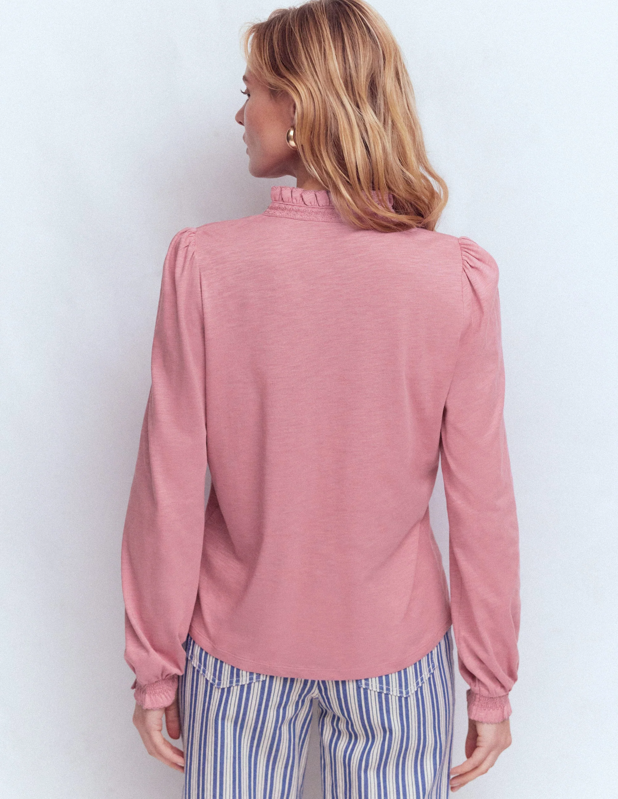 Effie Hemd mit gesmokten Details-Flieder - Image 3