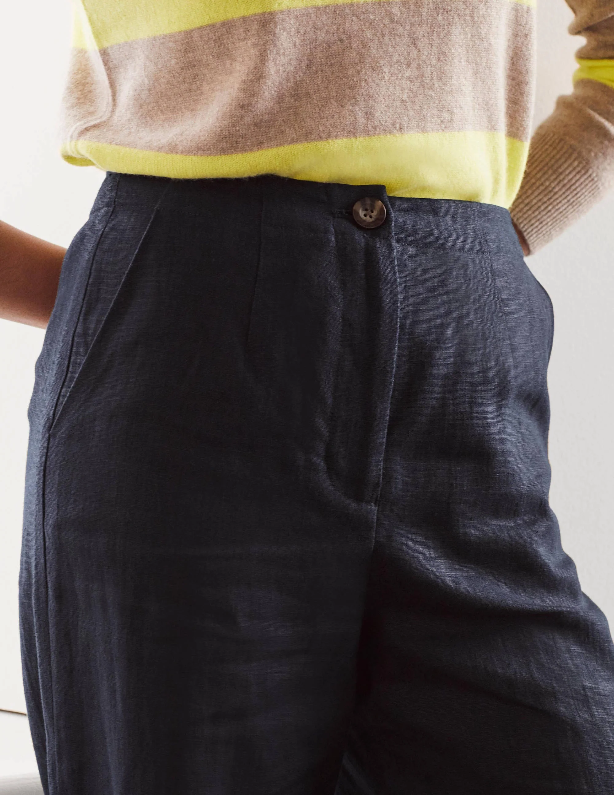 Eldon Leinenhose-Marineblau - Image 3