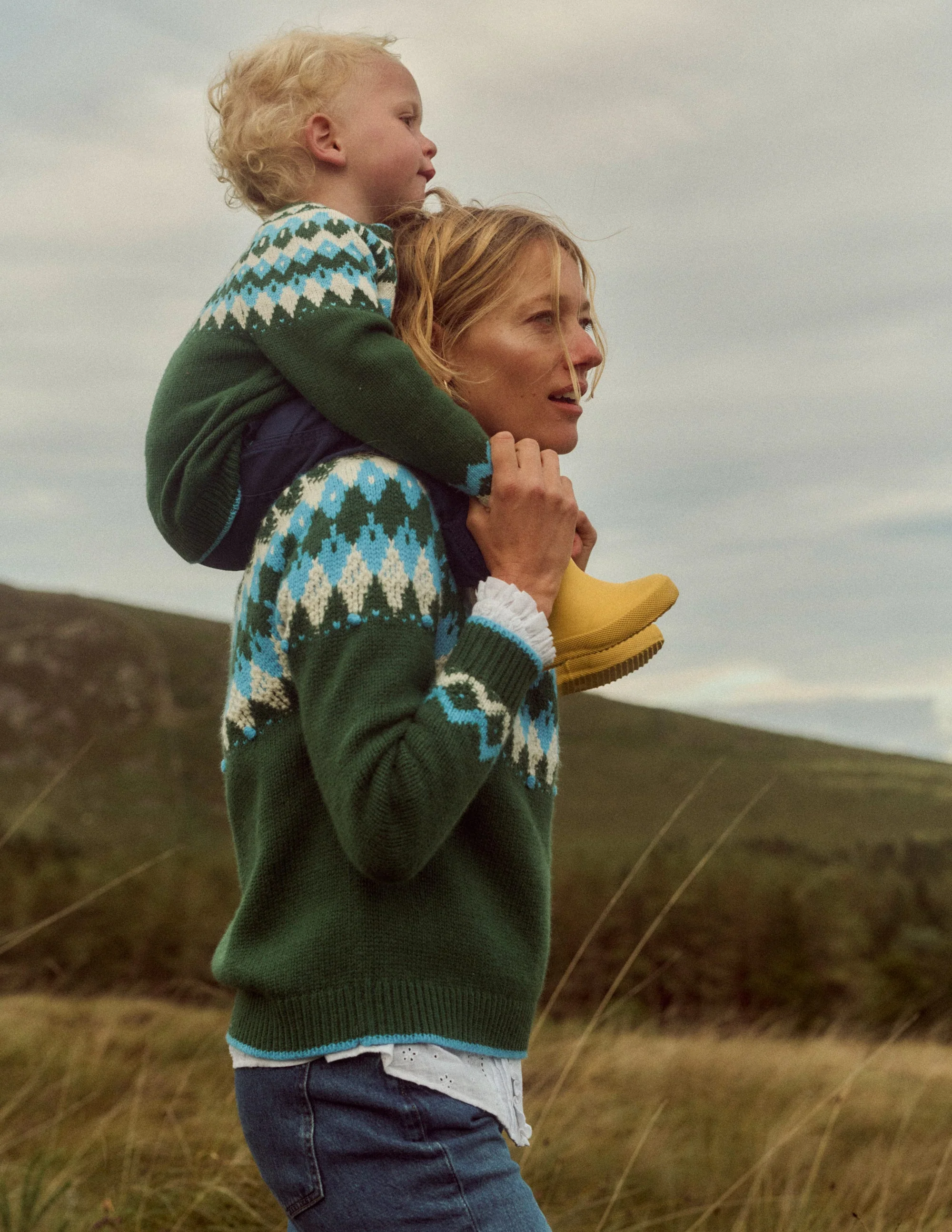 Eleanor Fair-Isle-Pullover-Kieferngrün - Image 6