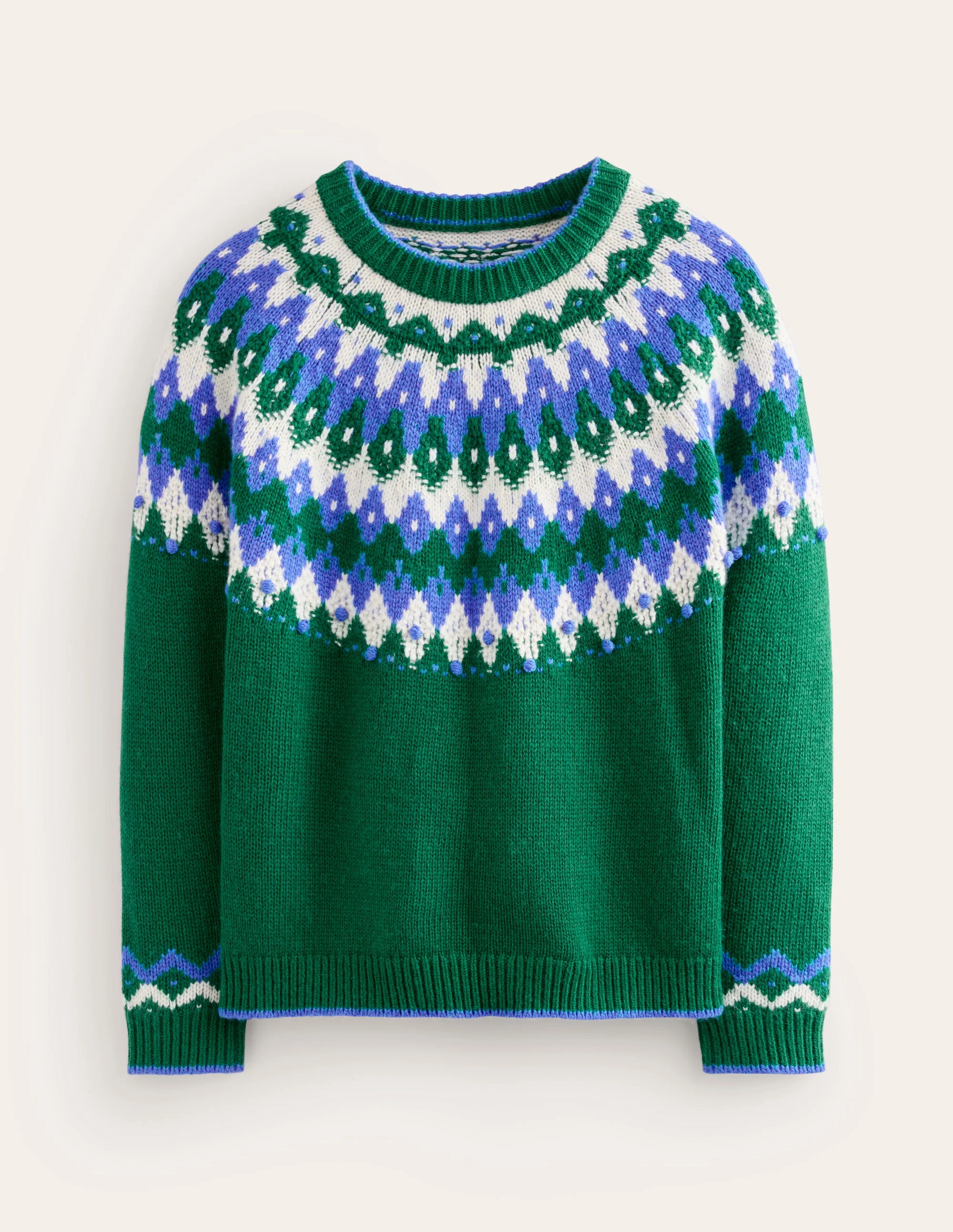 Eleanor Fair-Isle-Pullover-Kieferngrün - Image 7