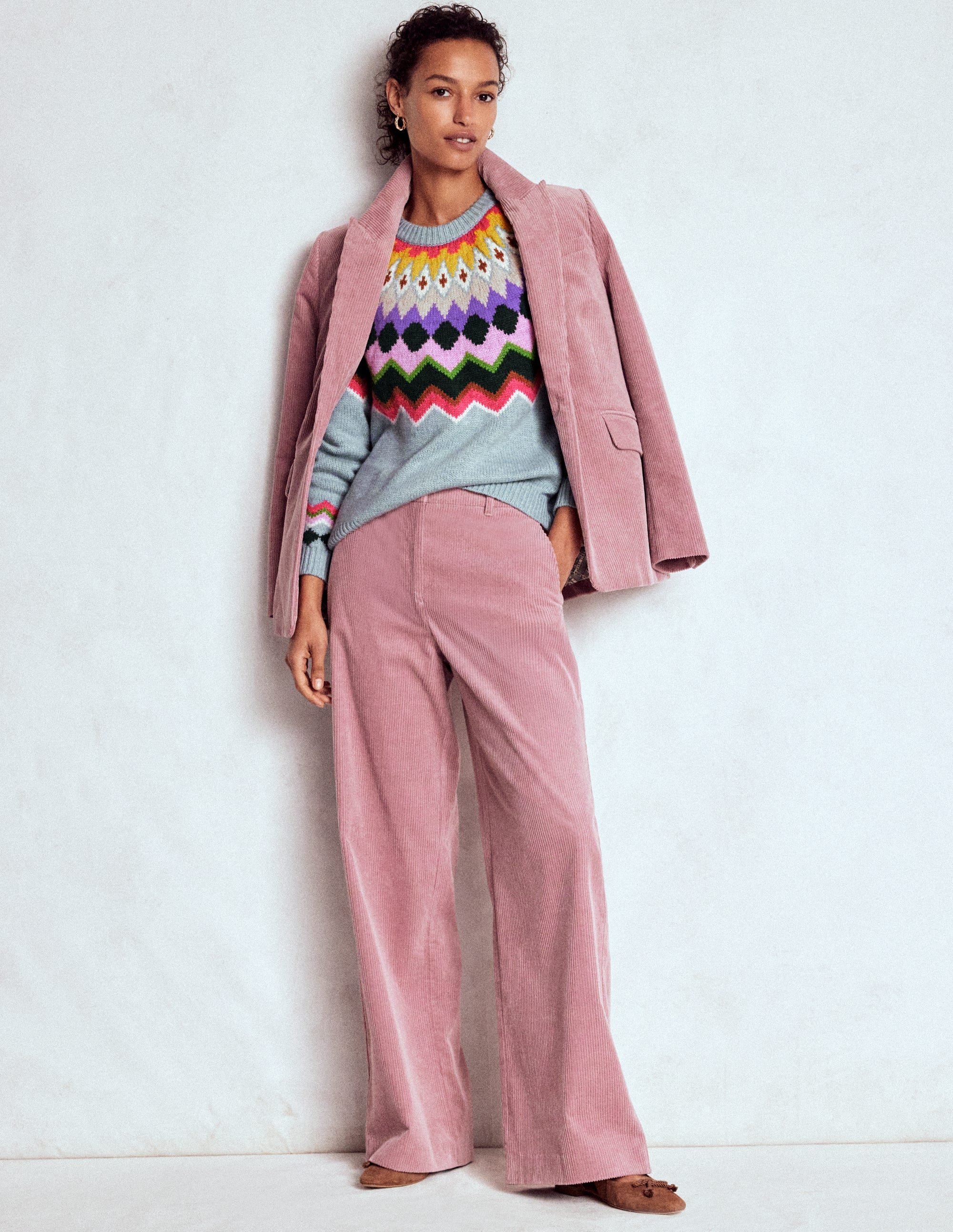 Eleanor Fair-Isle-Pullover-Turmalinblau Meliert - Image 6
