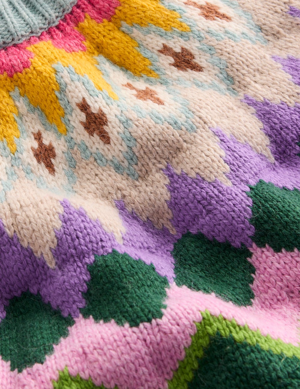 Eleanor Fair-Isle-Pullover-Turmalinblau Meliert - Image 9