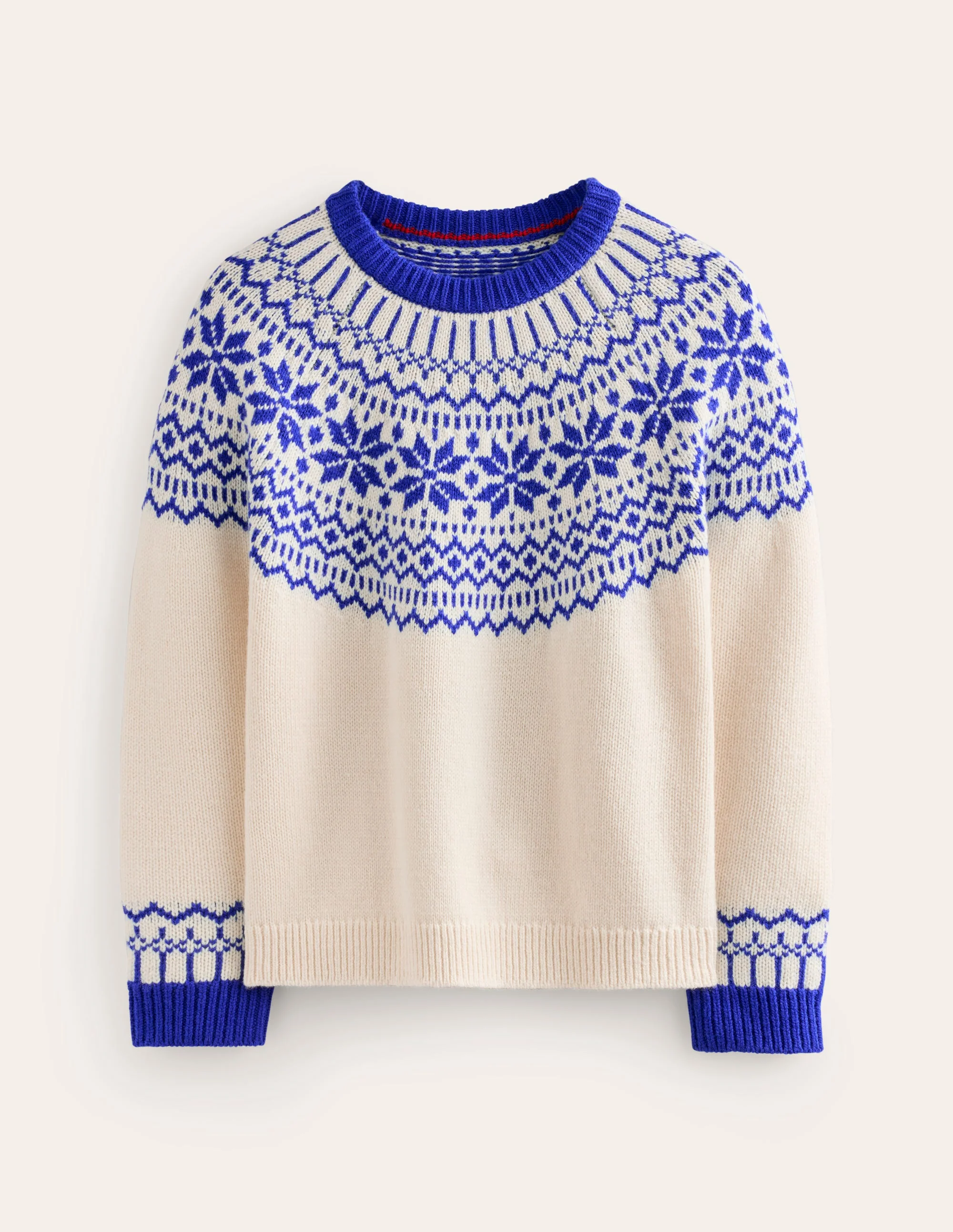 Eleanor Fair-Isle-Pullover-Warmes Elfenbein - Image 6
