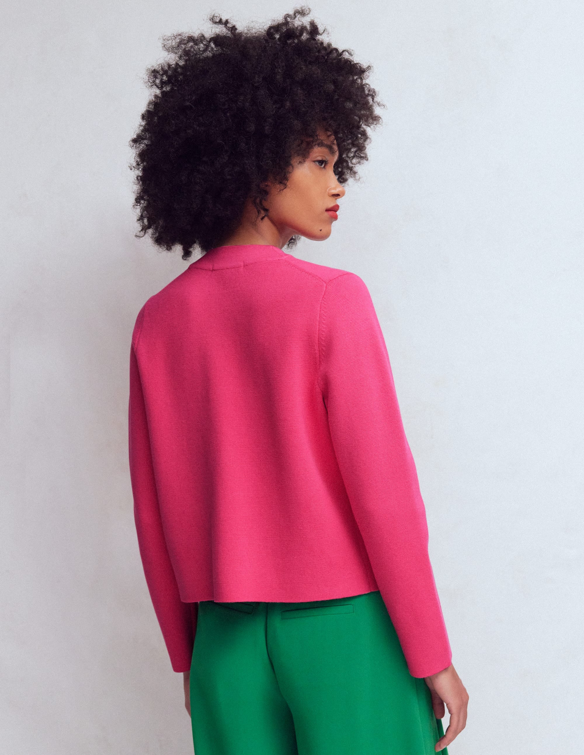 Elena Jacke mit Stehkragen-Rosa, Stickerei - Image 4