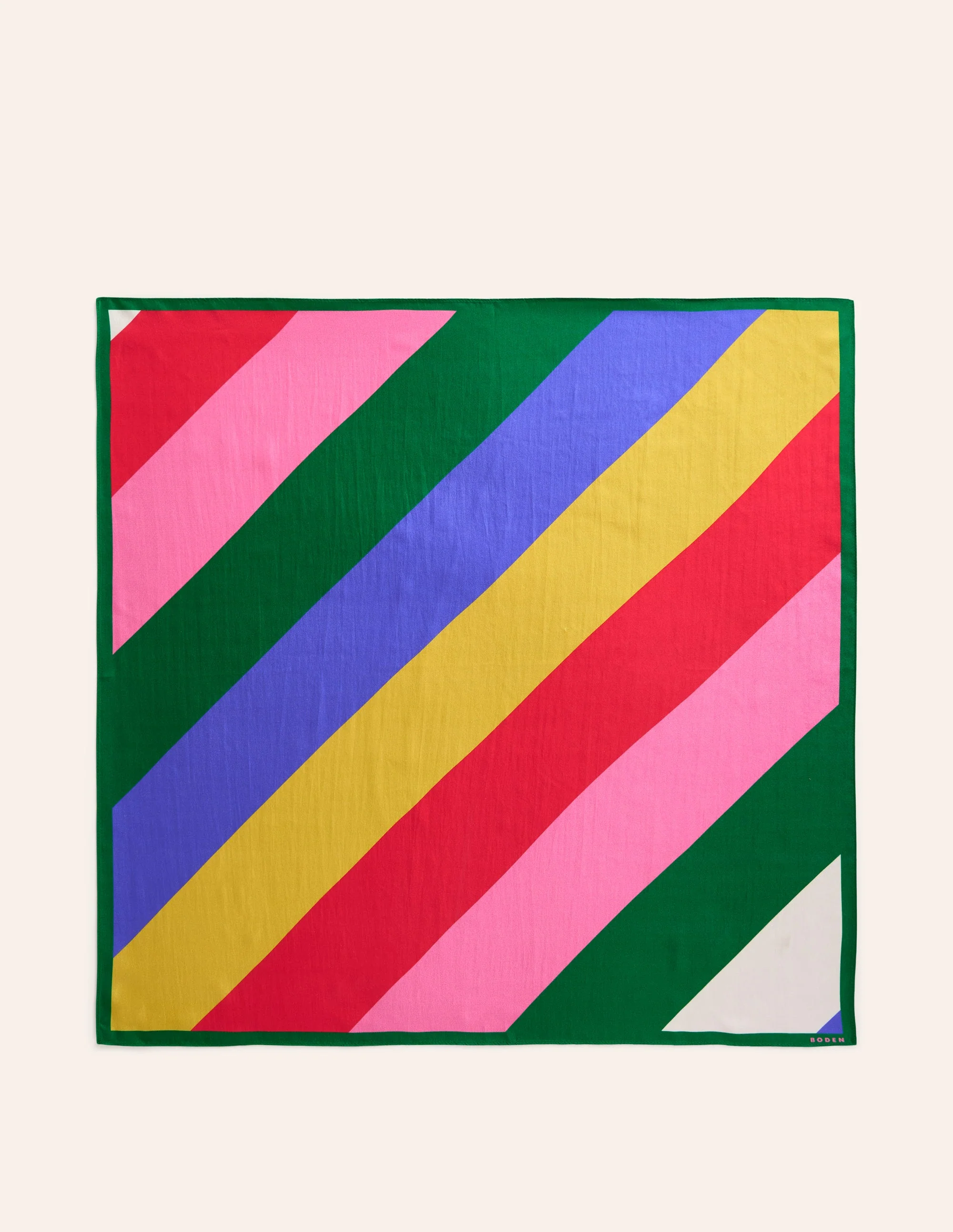 Elisabeth Quadratischer Seidenschal-Bunt, Regenbogen - Image 4