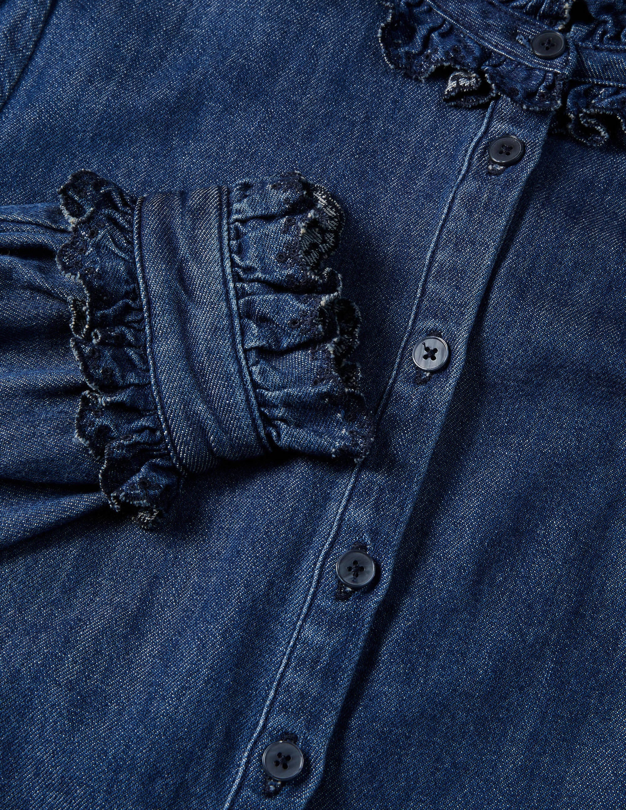 Eliza Hemd mit Lochstickerei-Mittleres Vintageblau, Denim - Image 7