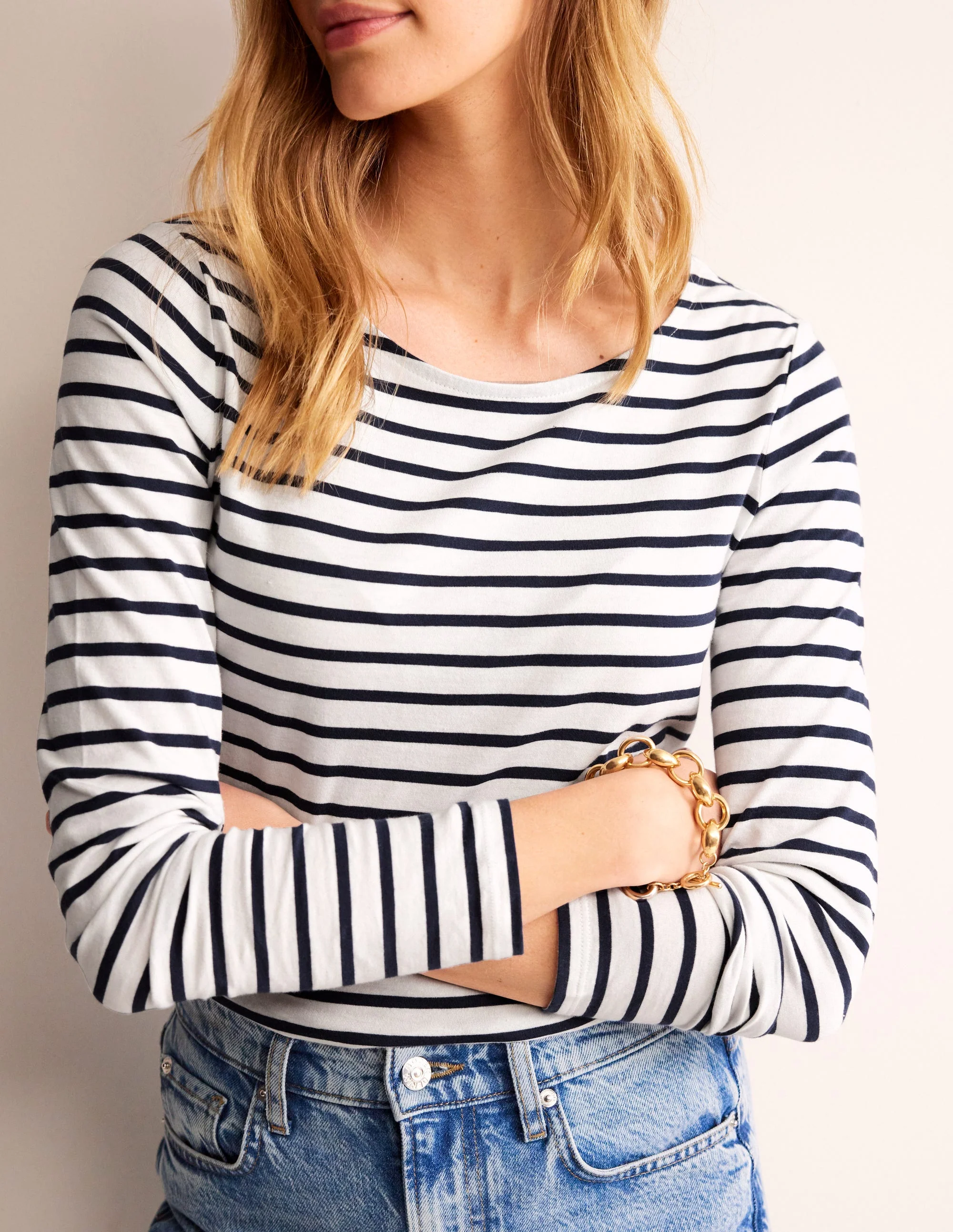 Ella Breton-Shirt mit langen Ärmeln-Black - Image 2