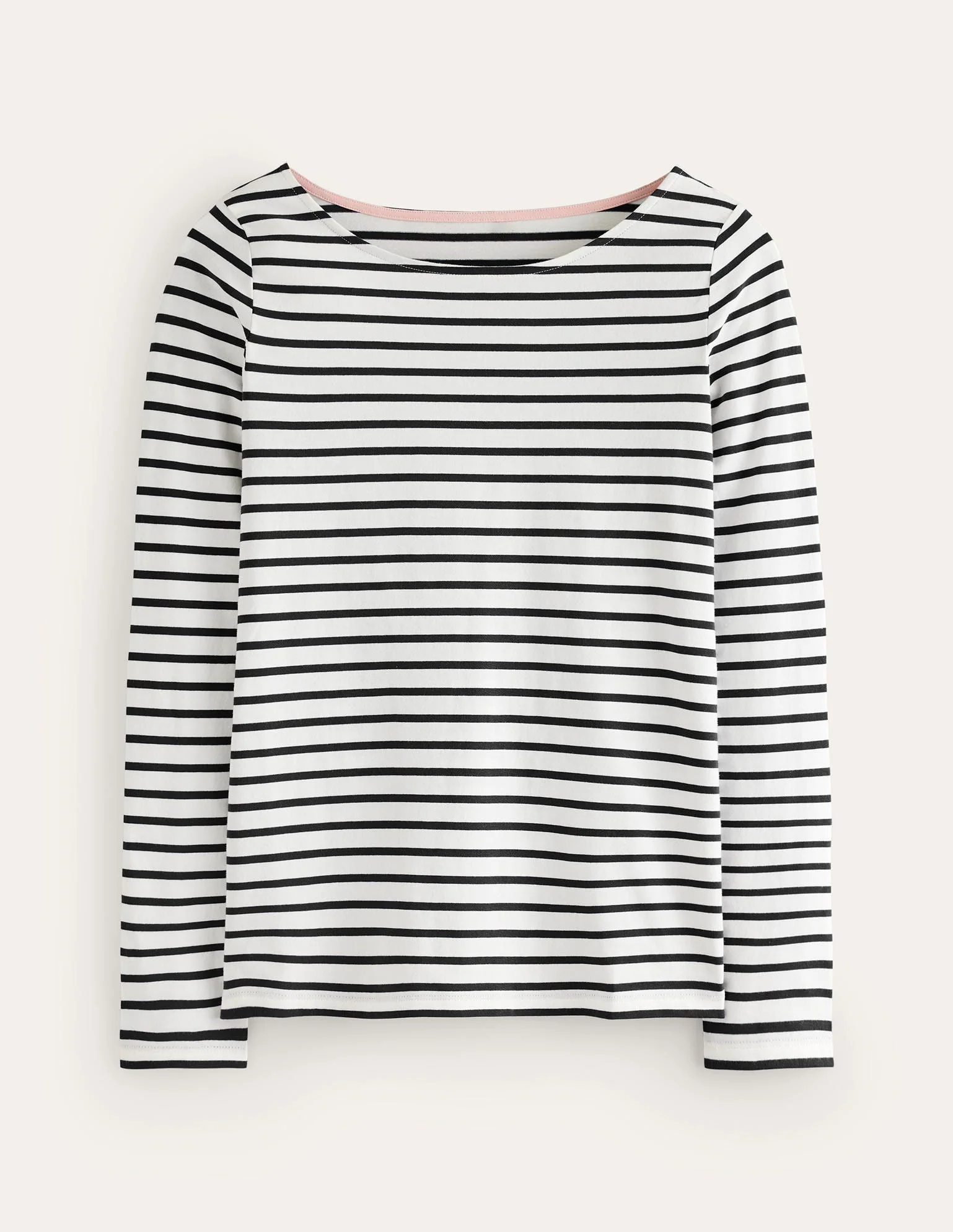 Ella Breton-Shirt mit langen Ärmeln-Naturweiß, Schwarz - Image 5