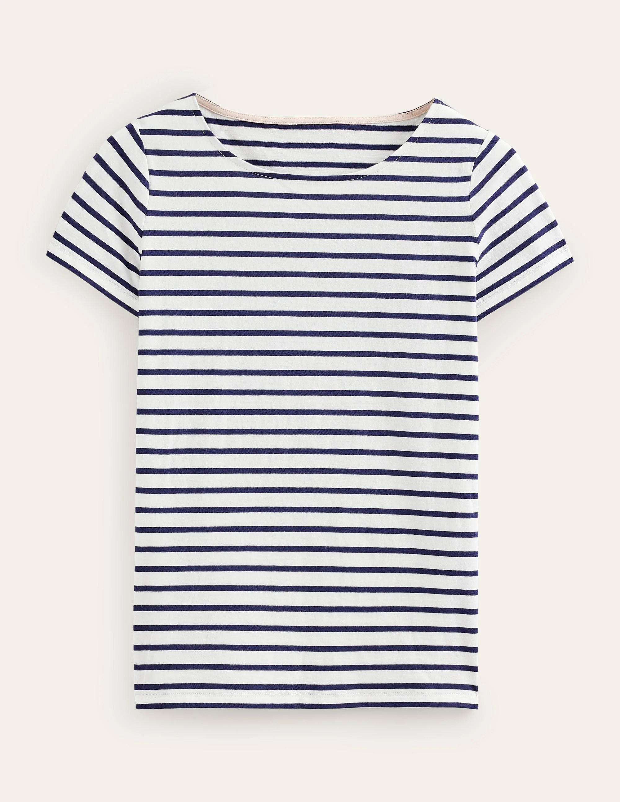Ella Bretonshirt mit kurzen Ärmeln-Naturweiß, Marineblau - Image 5