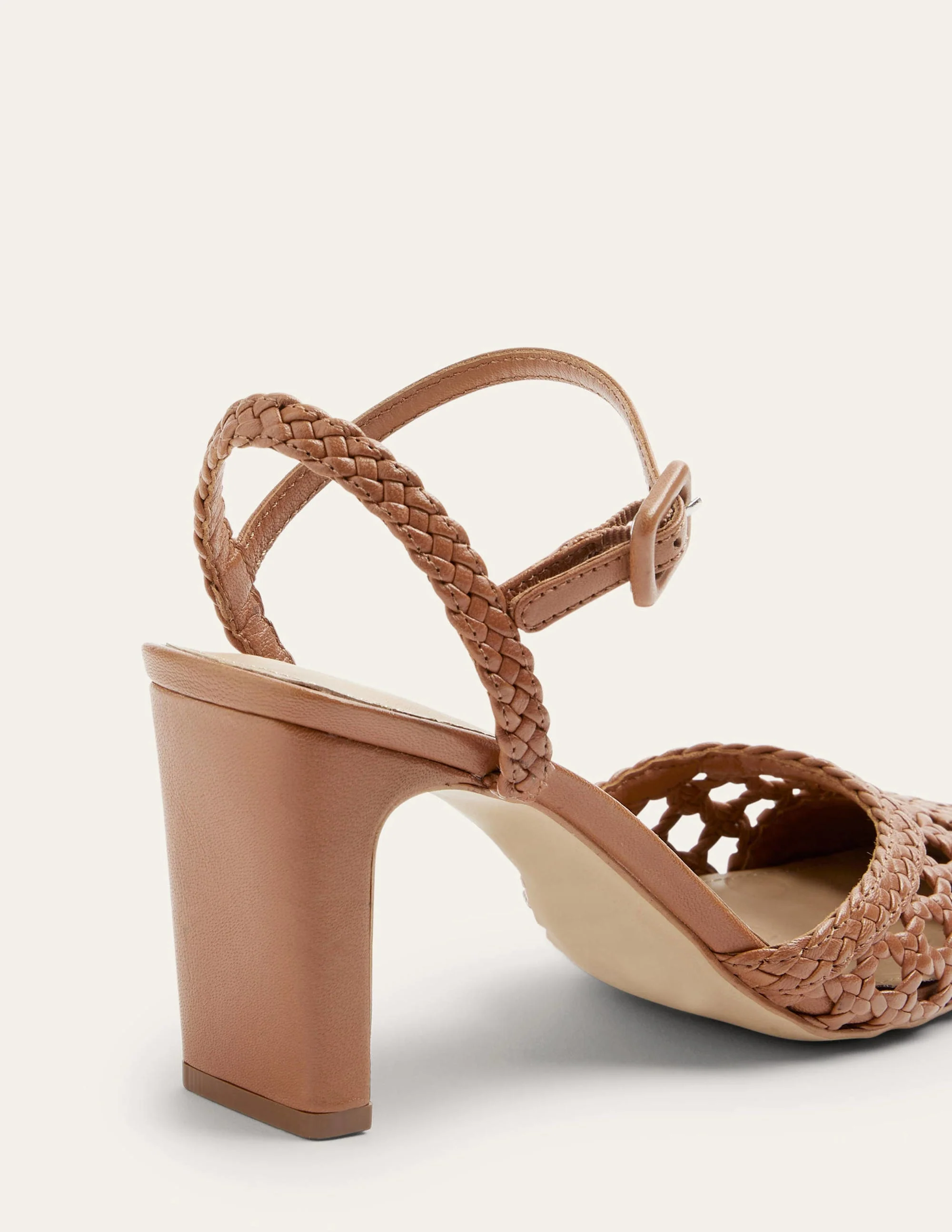Ellie Pumps aus gewebtem Leder-Hellbraun - Image 6