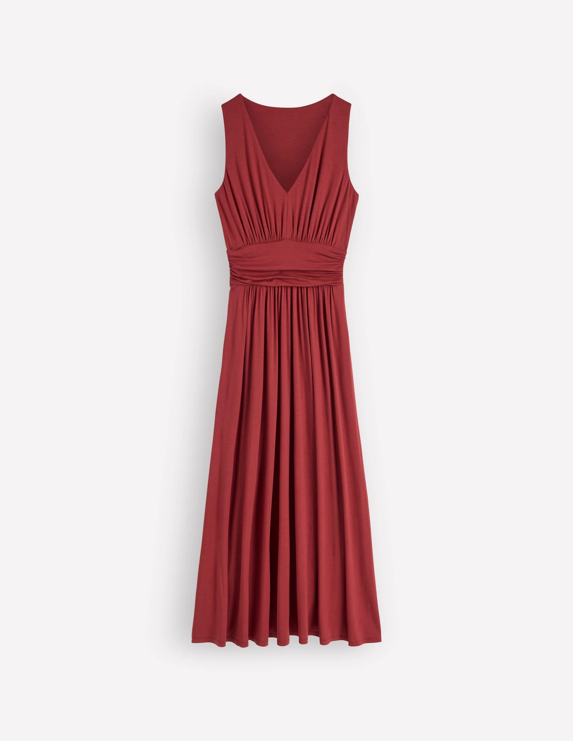 Elodie Jersey-Maxikleid-Sattes Kastanienbraun - Image 7