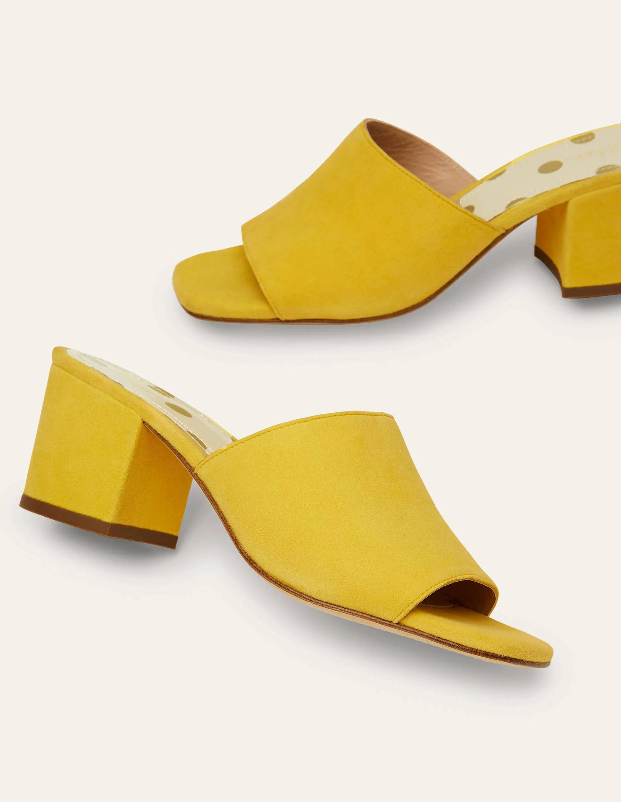 Elsie Pantoffelsandalen mit Absatz-Narzissengelb
