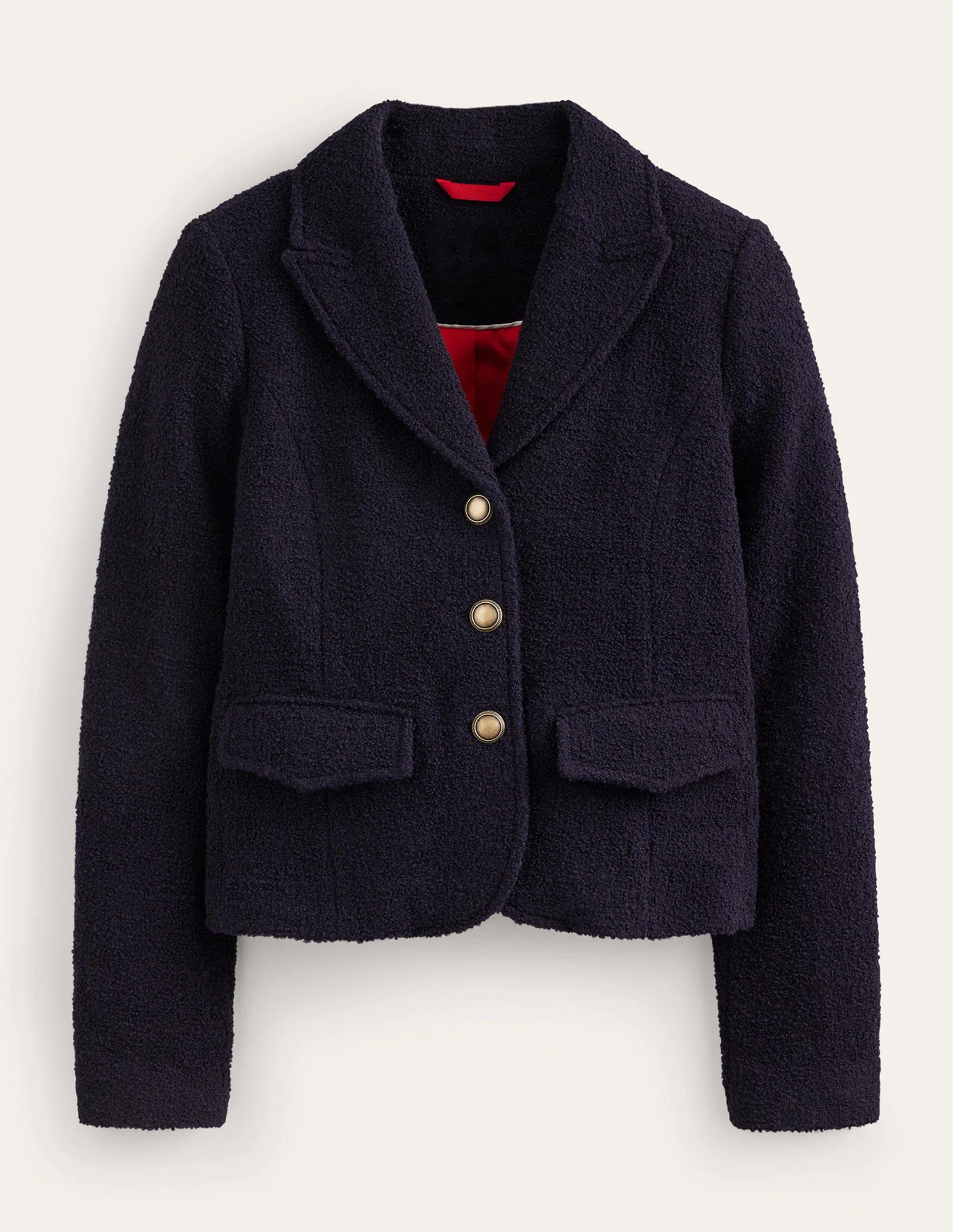 Ely Strukturierte Jacke-Marineblau - Image 6