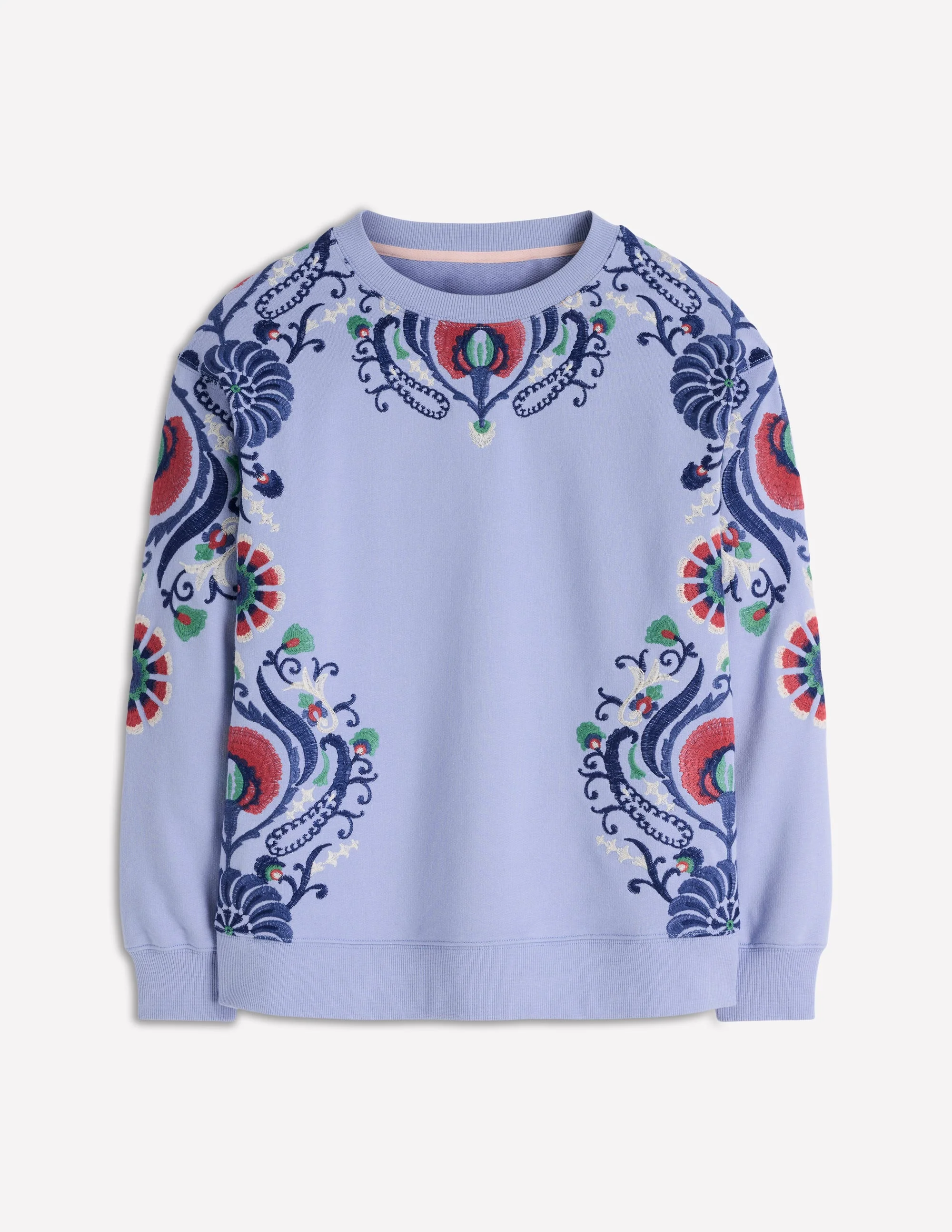 Emi Sweatshirt mit Stickerei-Hellblau Stickerei - Image 6