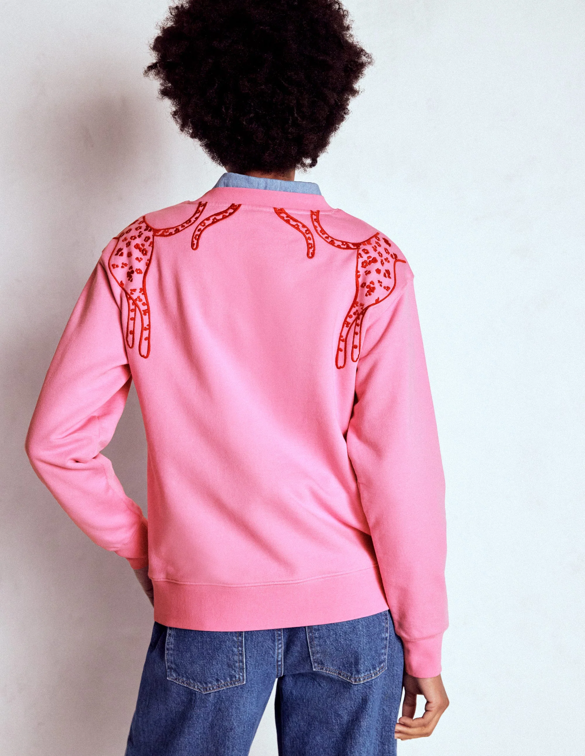 Emi Sweatshirt mit Stickerei-Leopard Stickerei - Image 3