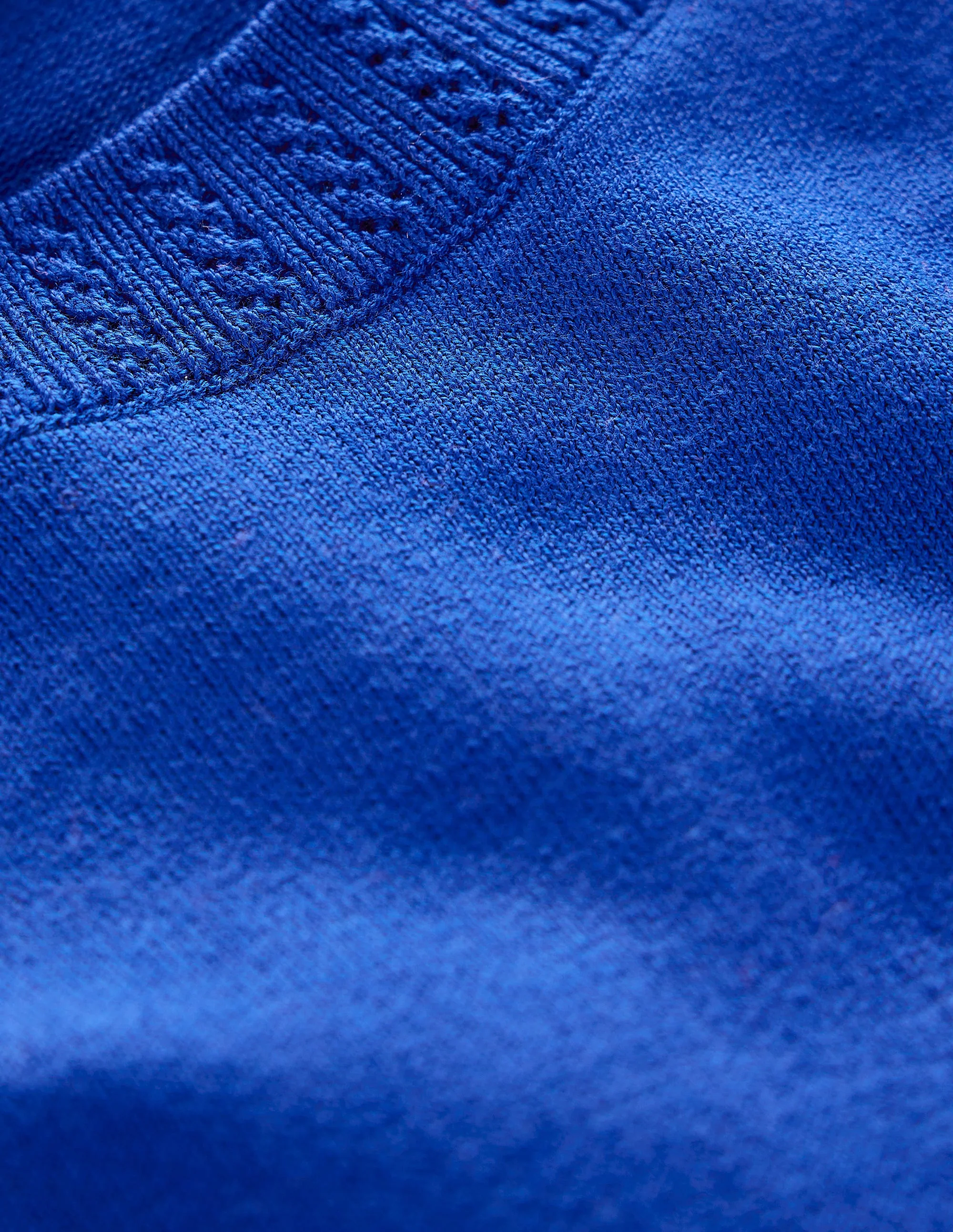 Emilia Baumwoll-T-Shirt mit Rundhalsausschnitt-Leuchtendes Blau - Image 6