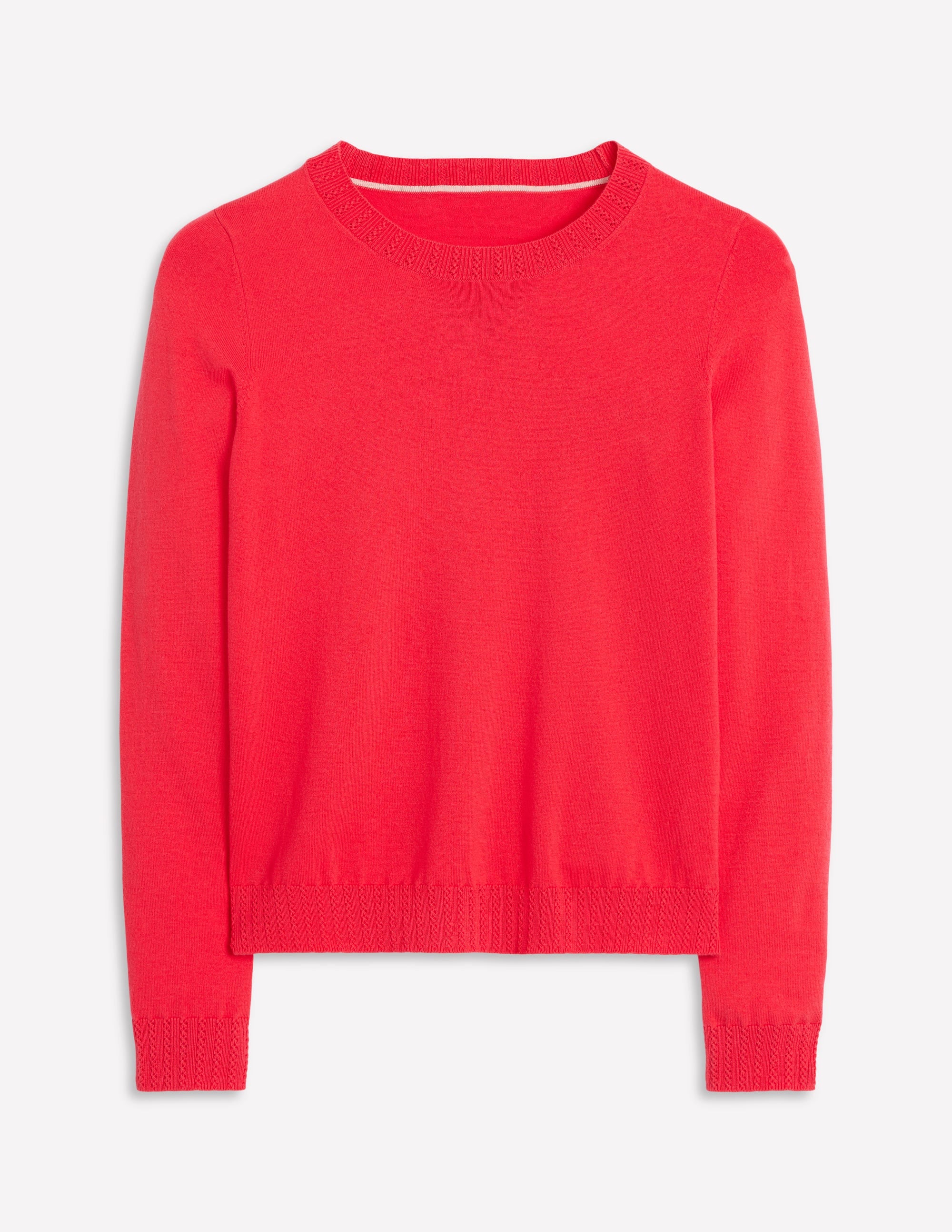 Emilia Baumwollpullover mit Rundhalsausschnitt-Kamelienrosa - Image 5