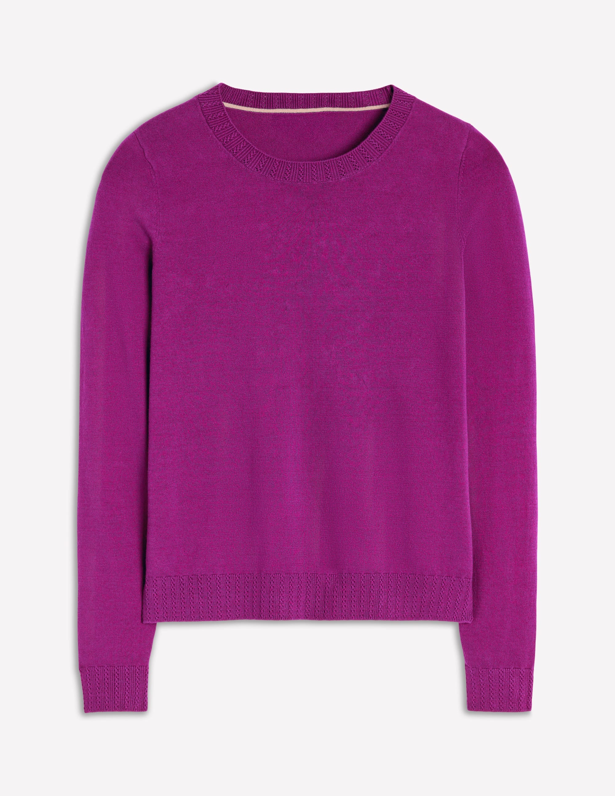 Emilia Baumwollpullover mit Rundhalsausschnitt-Königliches Lila - Image 5
