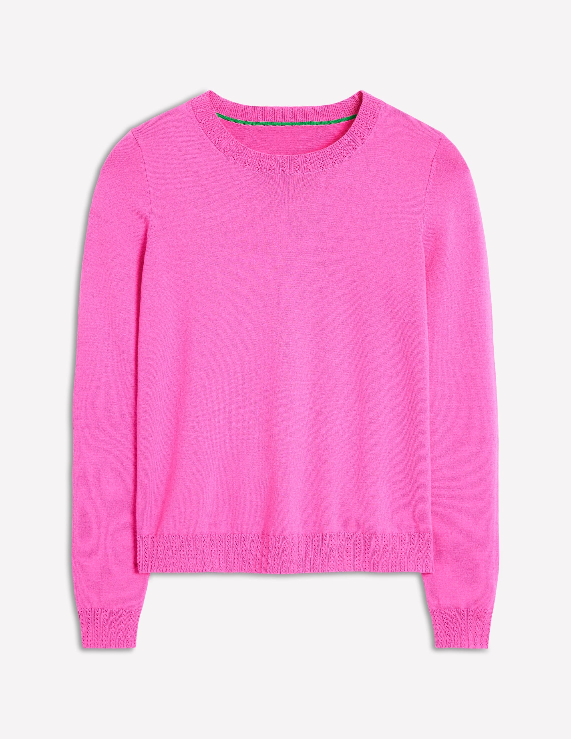 Emilia Baumwollpullover mit Rundhalsausschnitt-Rosa - Image 5