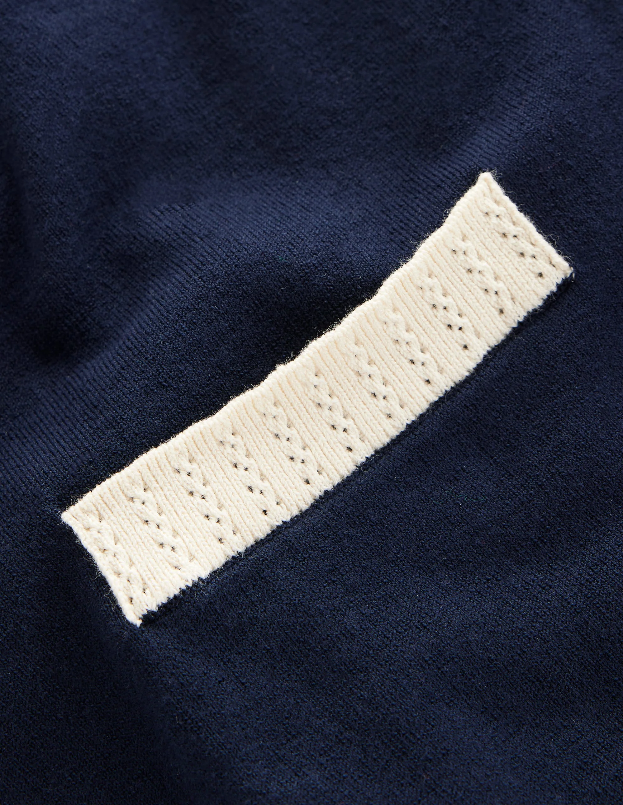 Emilia Baumwollstrickjacke mit V-Ausschnitt-Aqua Marine Marl - Image 6