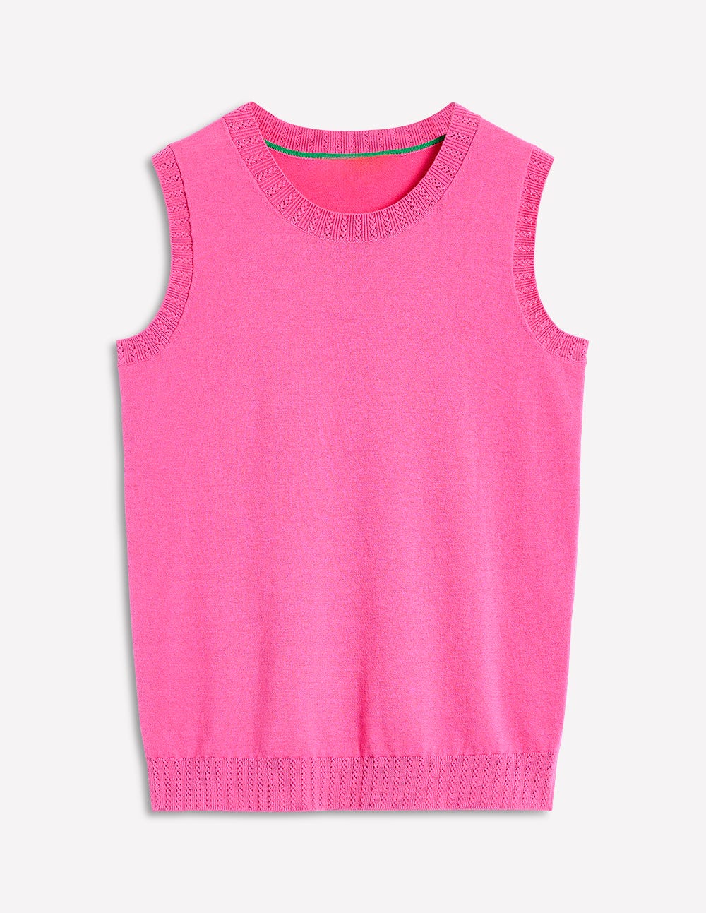 Emilia Pullunder aus Baumwolle mit Rundhalsausschnitt-Rosa - Image 6