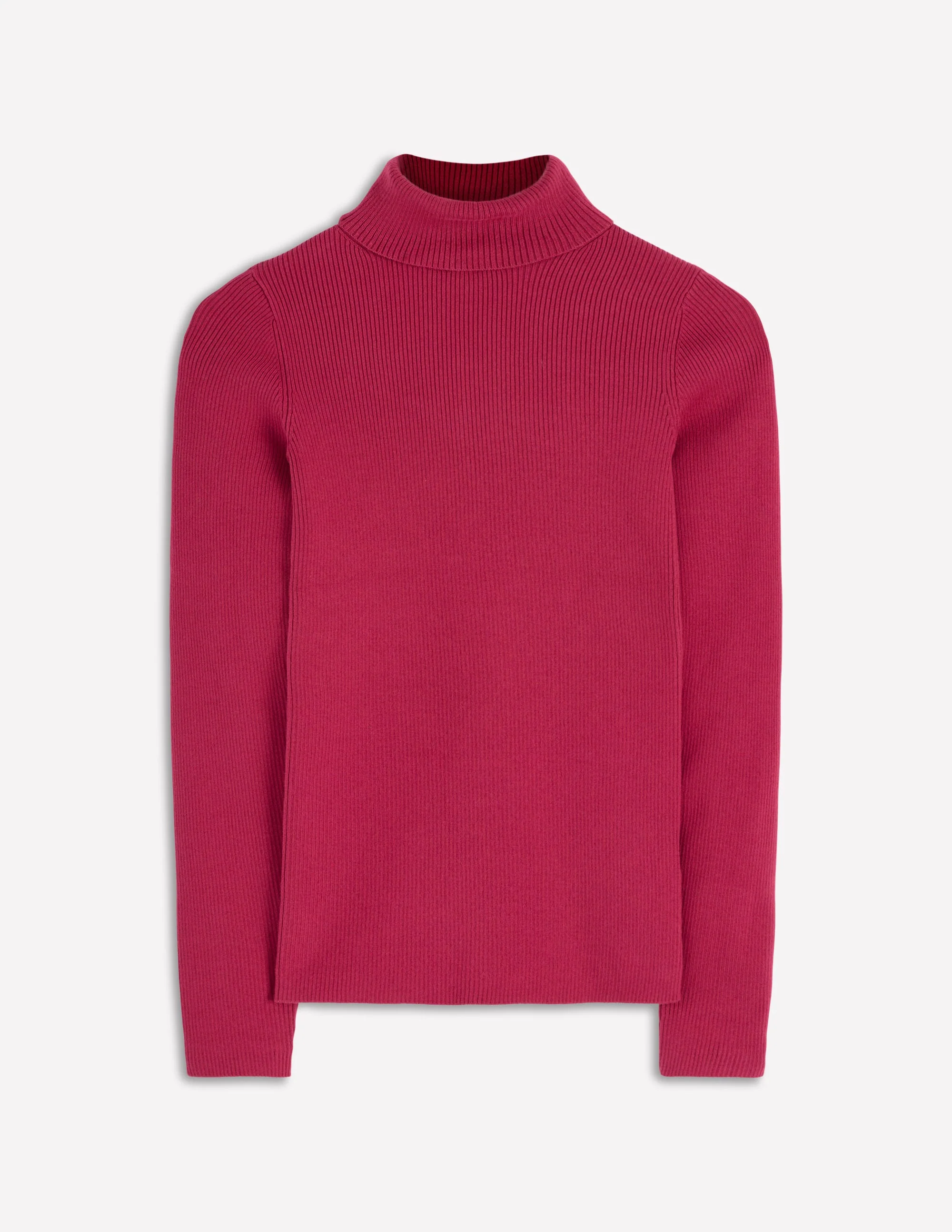 Emilia Rollkragenpullover aus Baumwolle-Leuchtende Kirsche - Image 4
