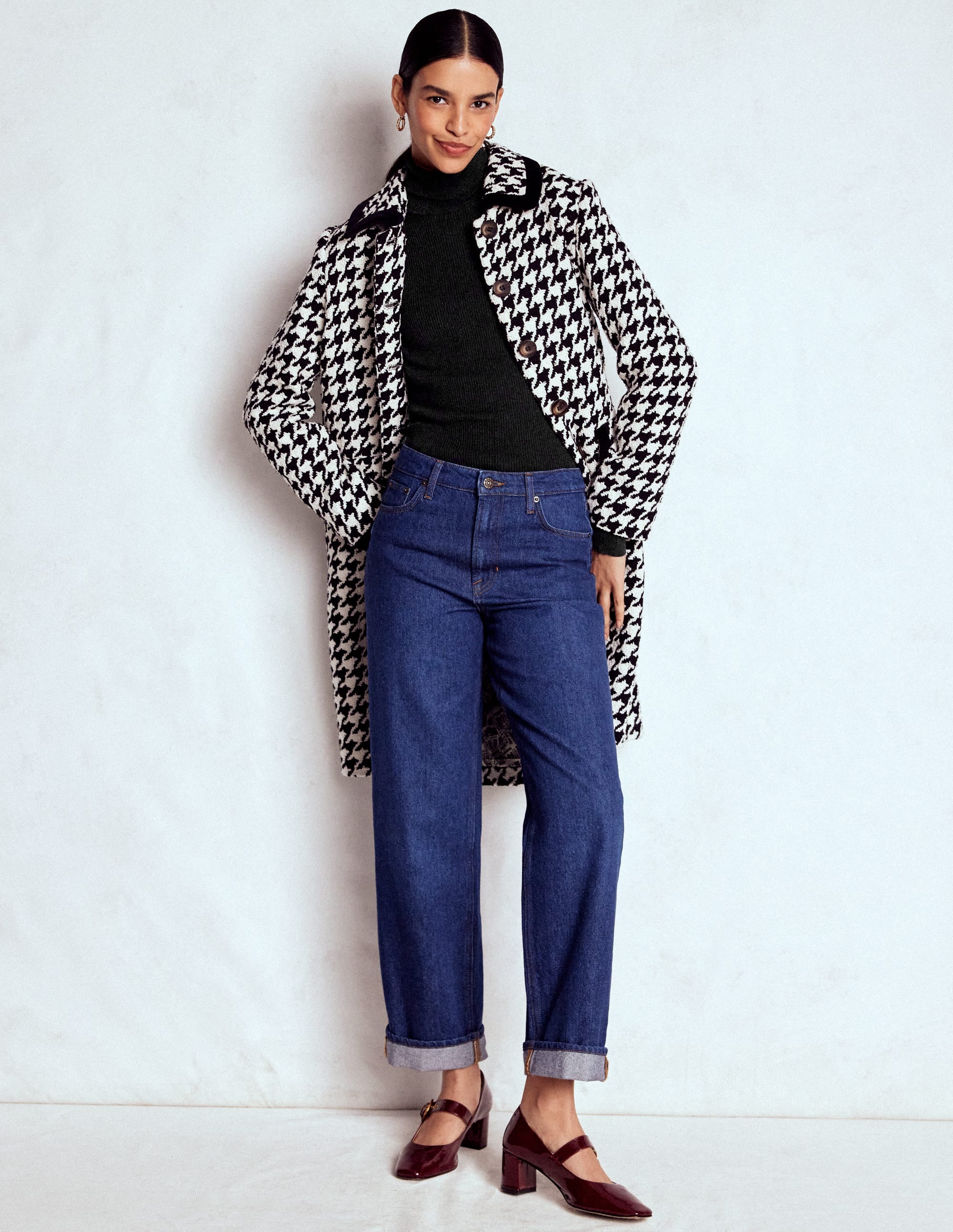Emilia Rollkragenpullover aus Baumwolle-Schwarz - Image 4