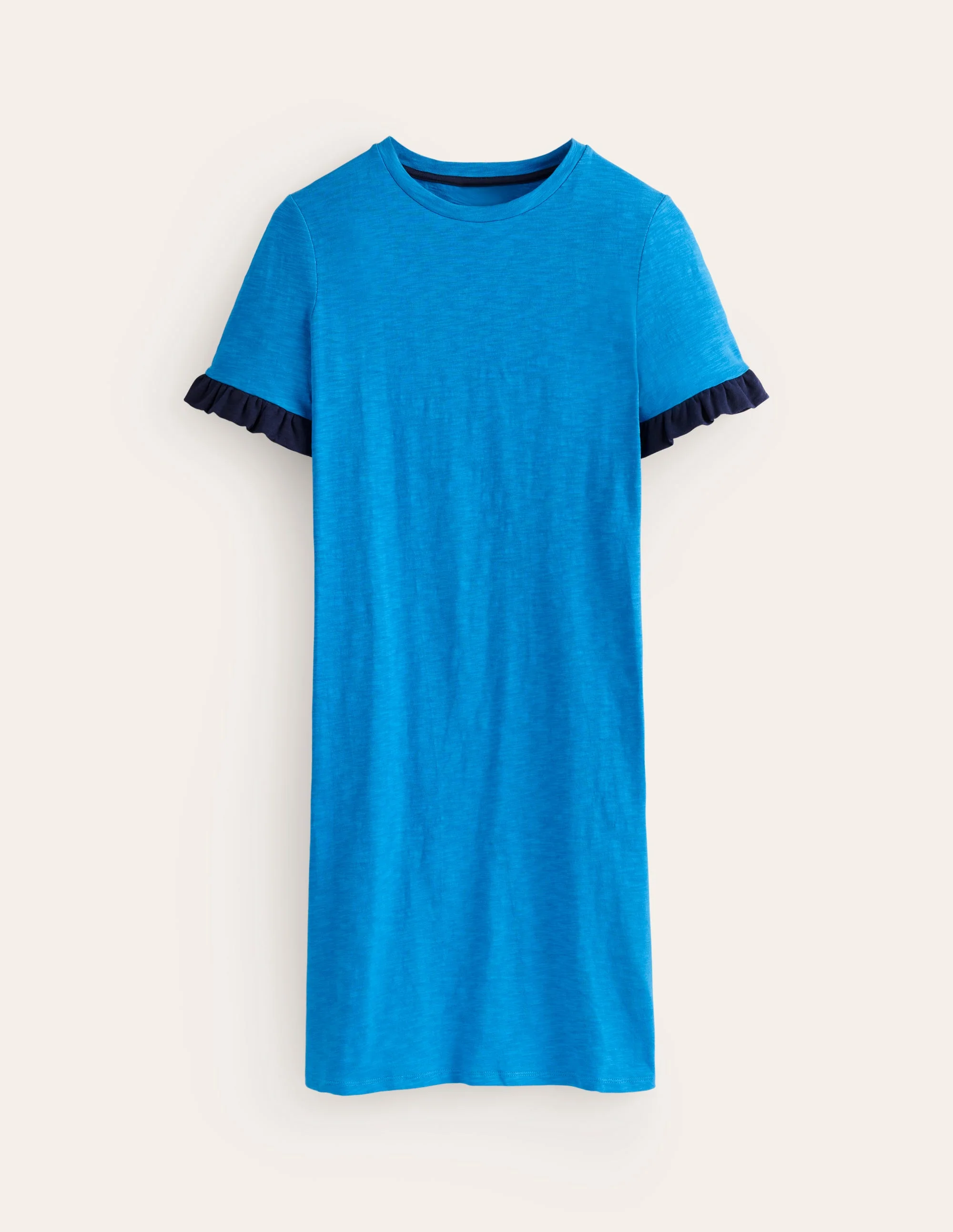 Emily Baumwollkleid mit Rüschen-Blitzblau - Image 5