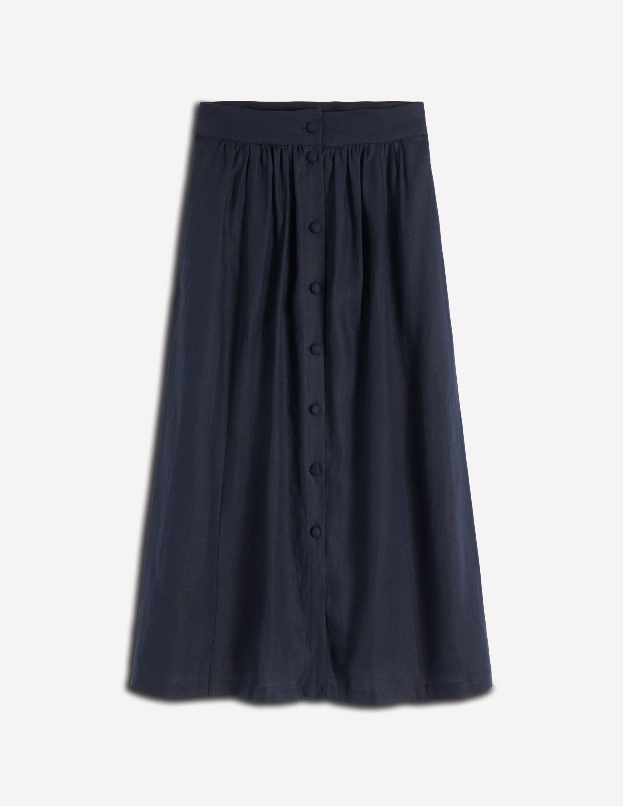 Emma Maxirock aus Leinen-Marineblau - Image 5