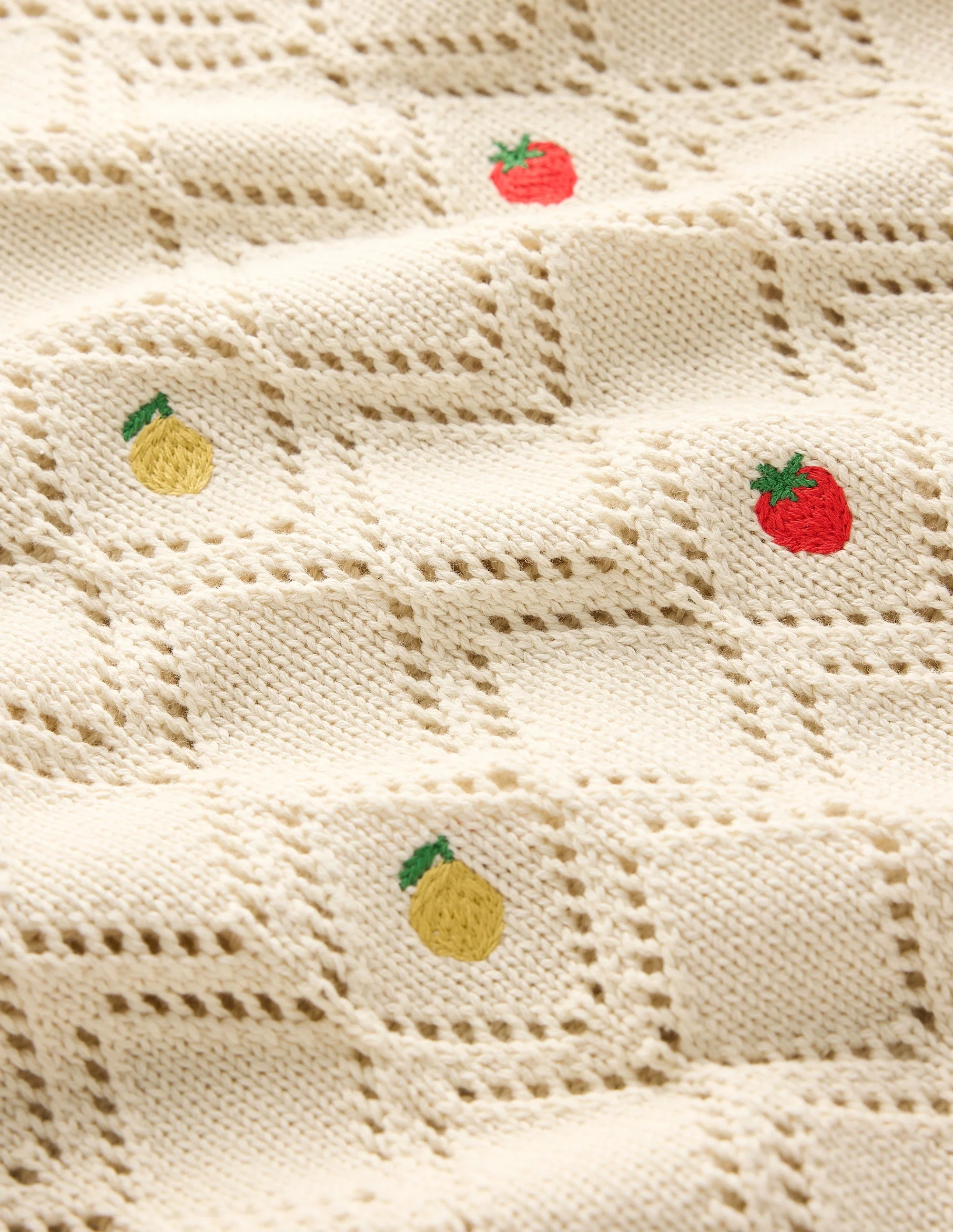 Enid Pullover mit Stickerei-Warmes Naturweiß, Obst - Image 9