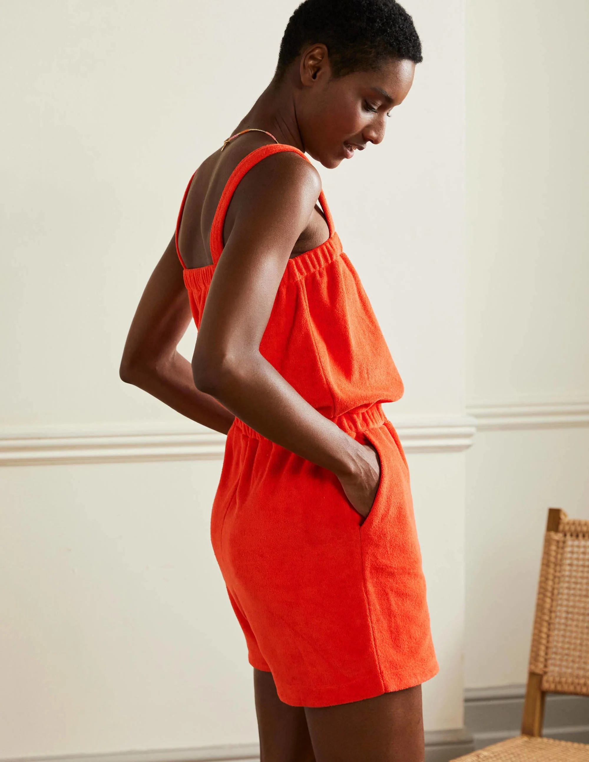 Erica Frottee-Einteiler-Papayaorange - Image 4