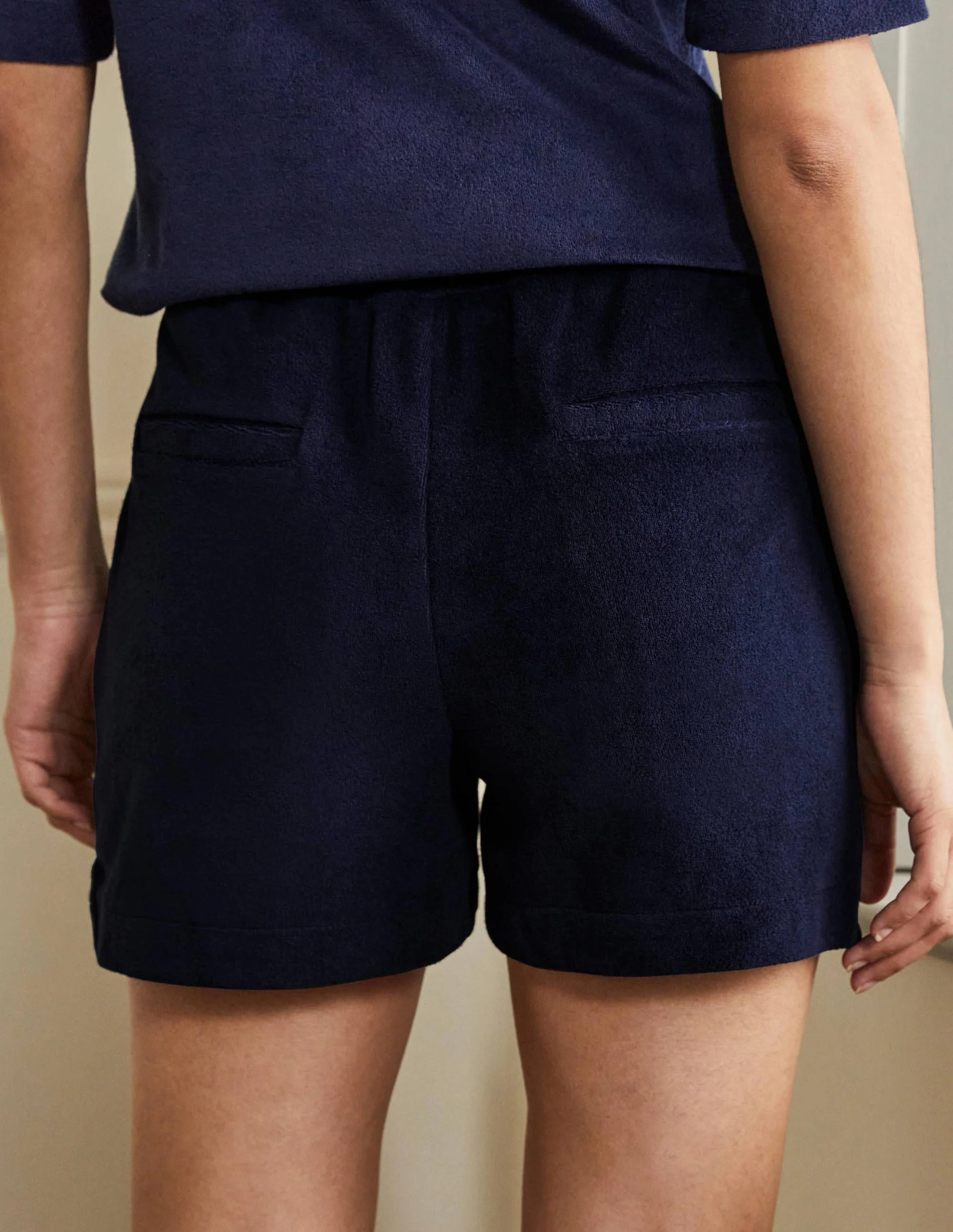 Erica Frottee-Shorts-Marineblau - Image 3