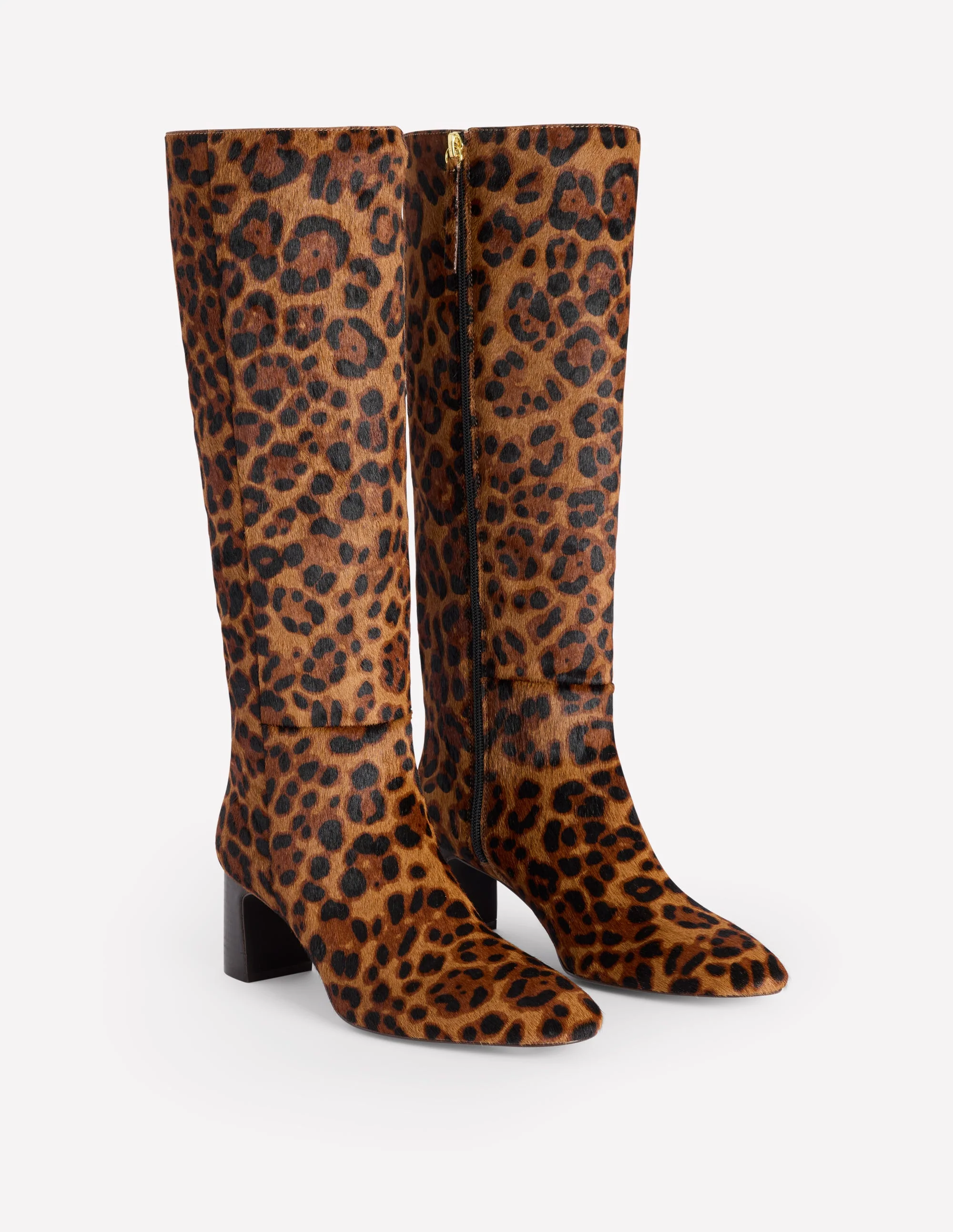 Erica Kniehohe Lederstiefel-Schokobraun - Image 3